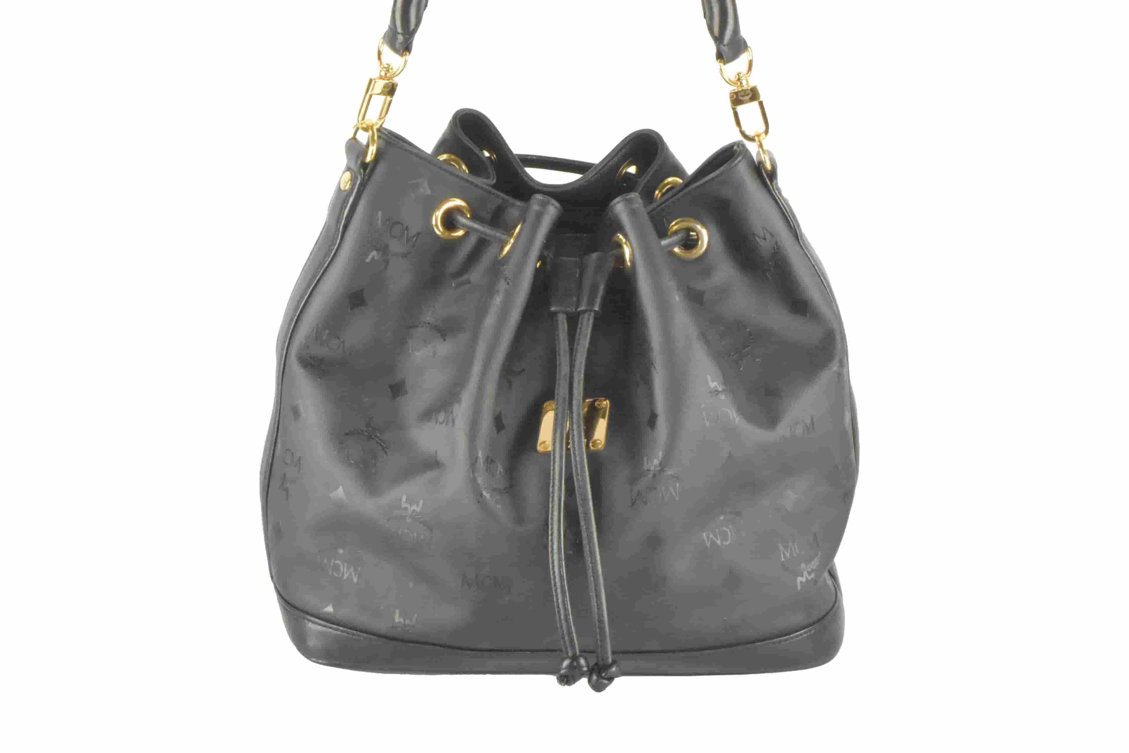 ✅MCM TASCHE BEUTELTASCHE TASCHE HANDTASCHE SCHWARZ 2503