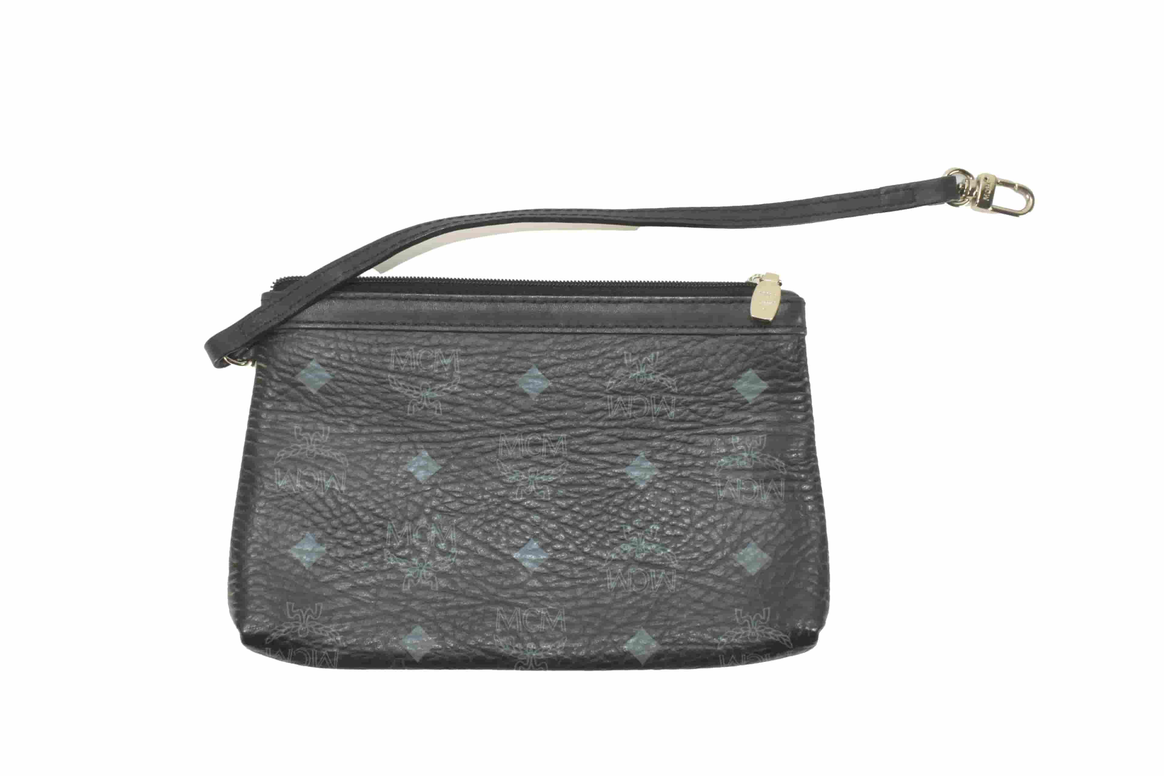 ✅MCM POUCH POUCHETTE POCHETTE POCHETE TASCHE SCHWARZ 2871