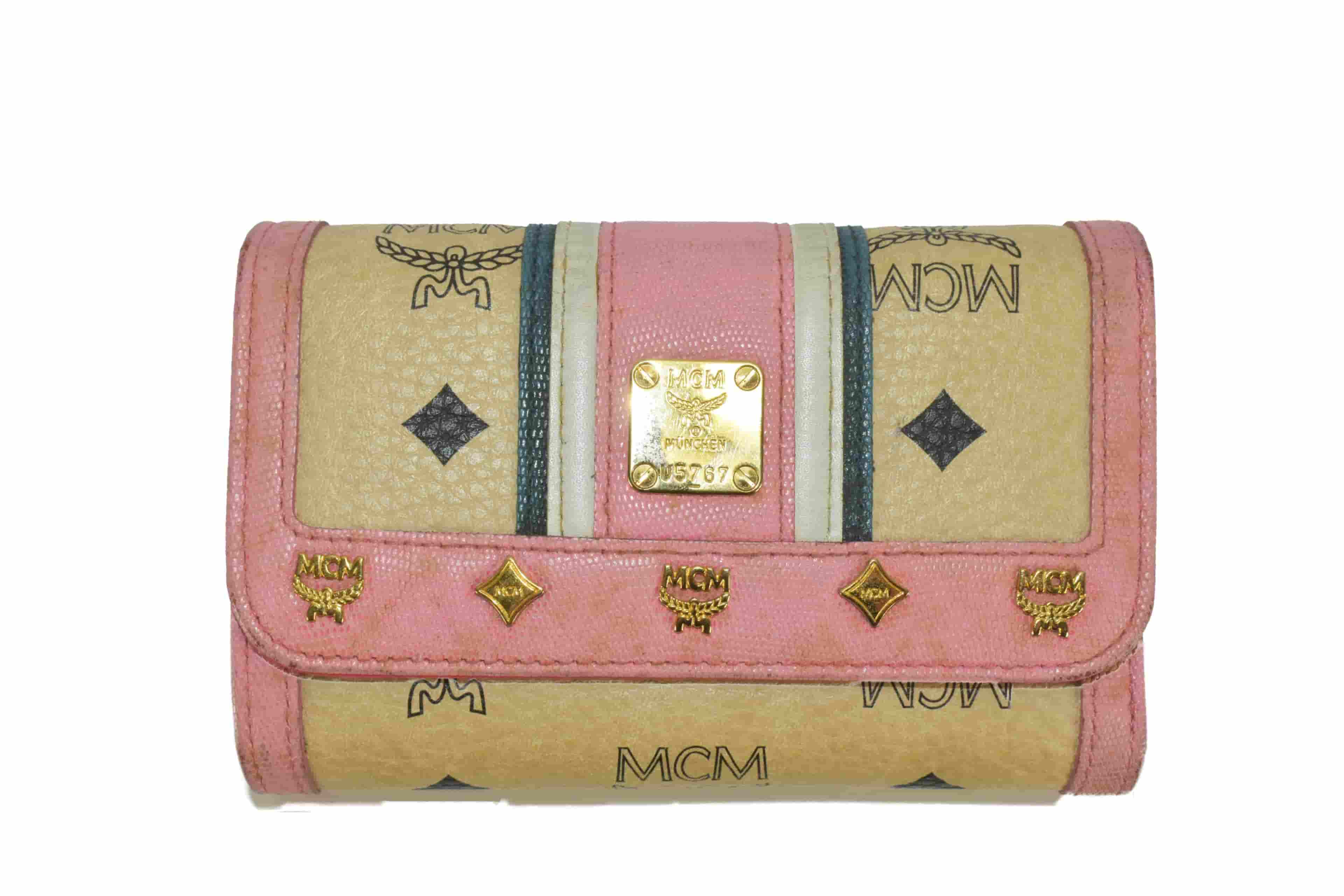 MCM PORTEMONNAIE GELDBEUTEL PORTMONEE GELDBÖRSE BEIGE 2867