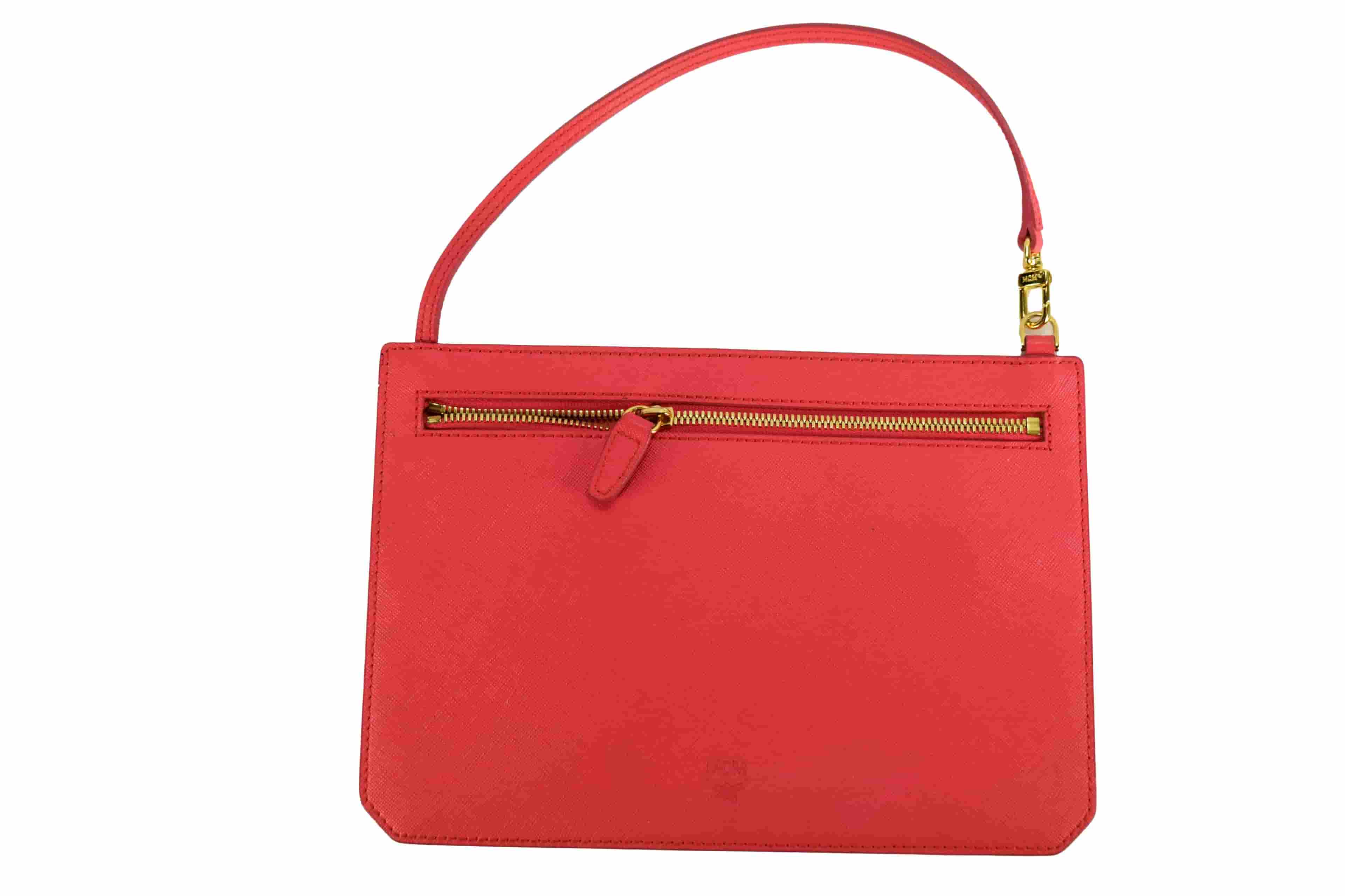 MCM TASCHE POCHETTE vintmarket.de SCHULTERTASCHE ROT 2533-1