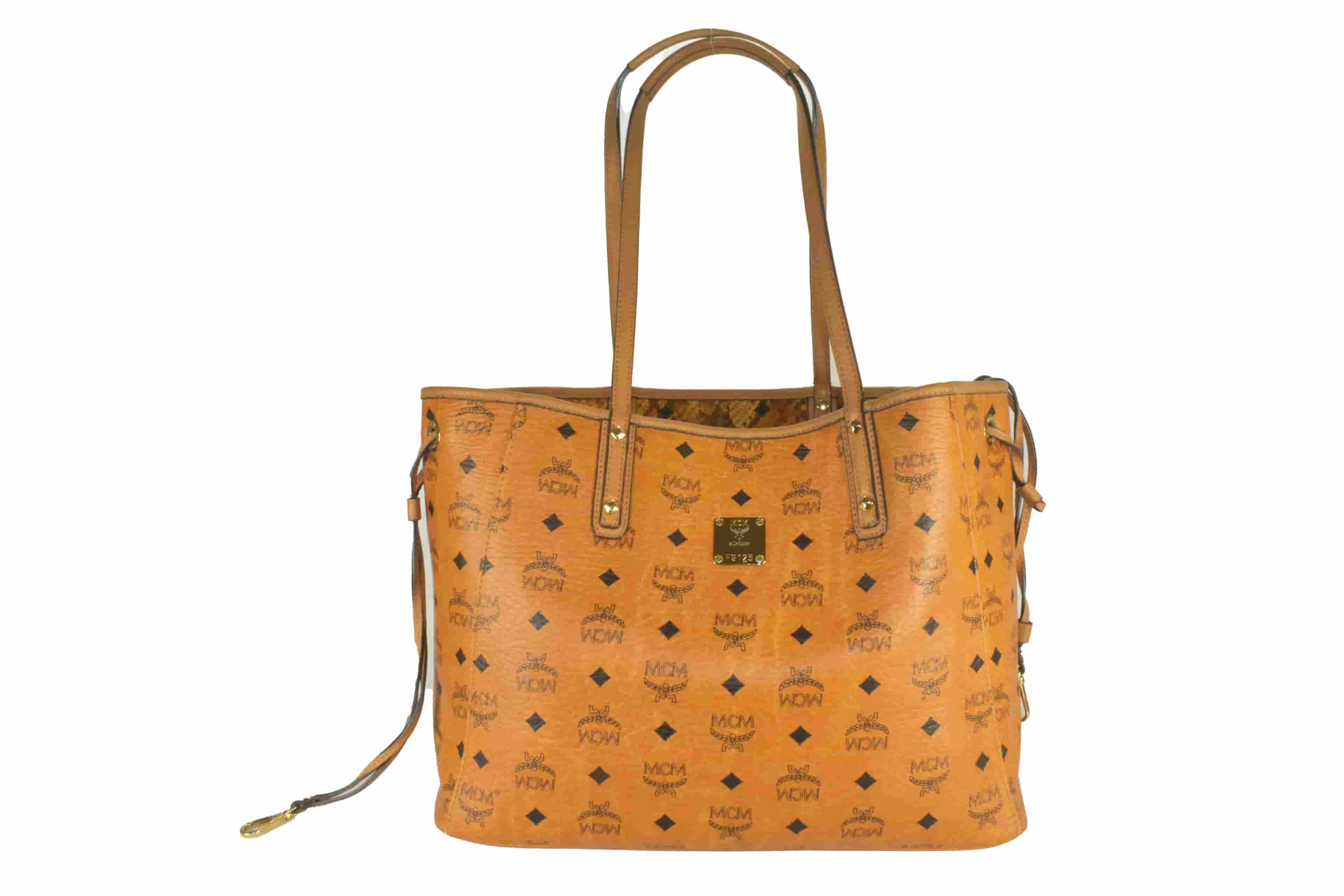 MCM LIZ SHOPPER WENDESHOPPER vintmarket.de COGNAC LIZ 3629