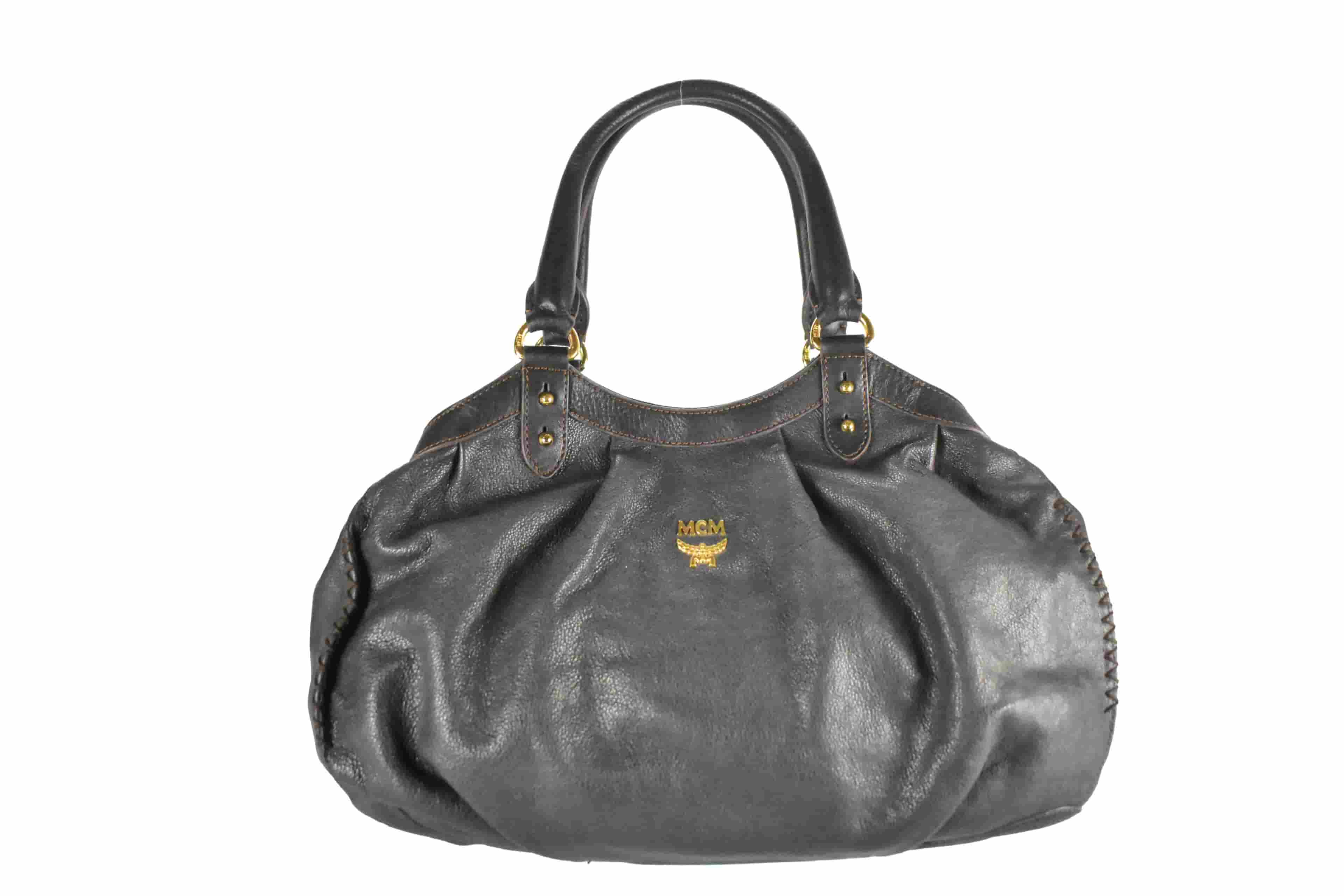 MCM TASCHE vintmarket.de SCHULTERTASCHE HANDTASCHE SCHWARZ 3828