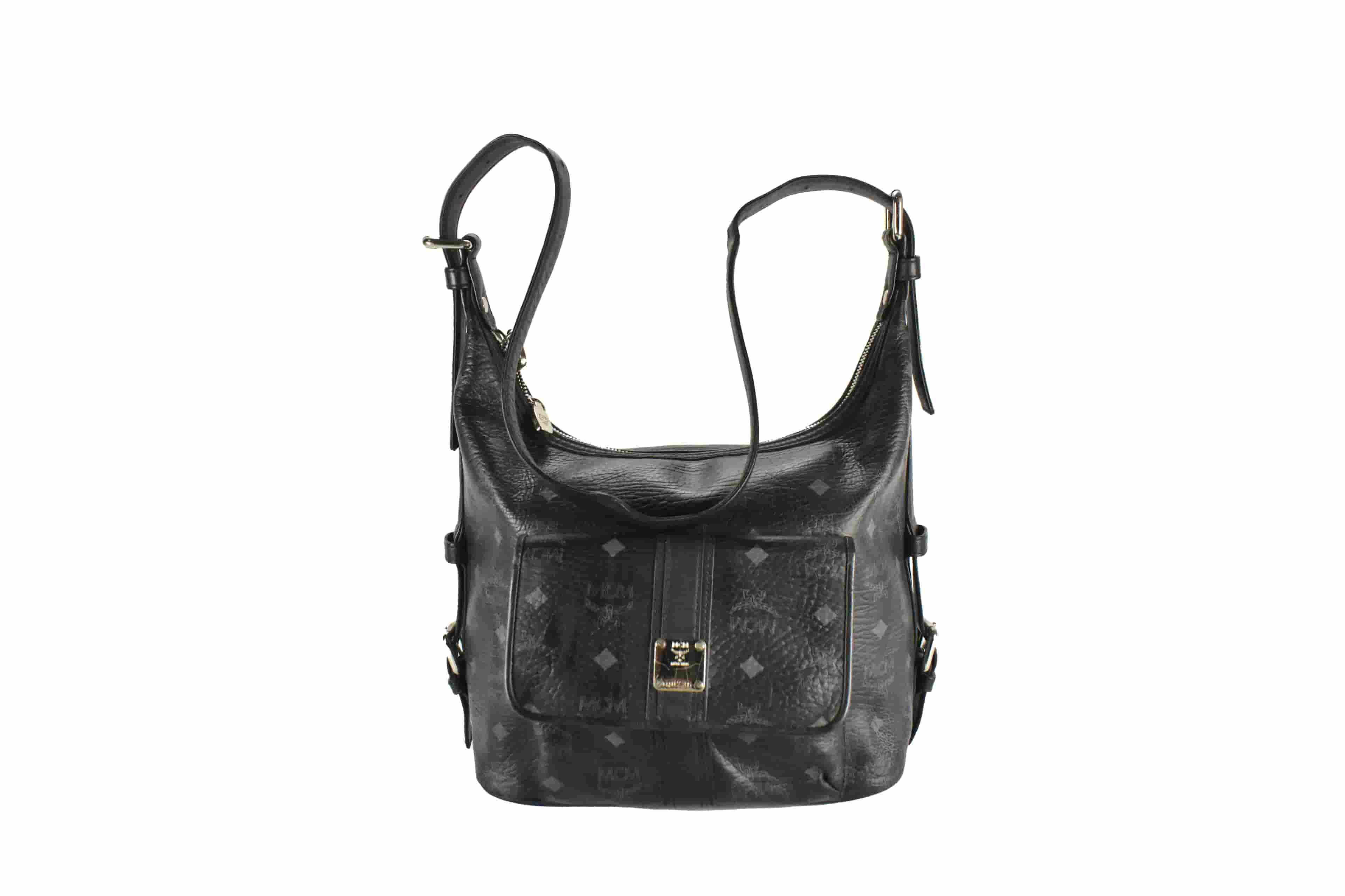 ✅MCM TASCHE HANDTASCHE vintmarket.de SCHULTERTASCHE SCHWARZ 3969