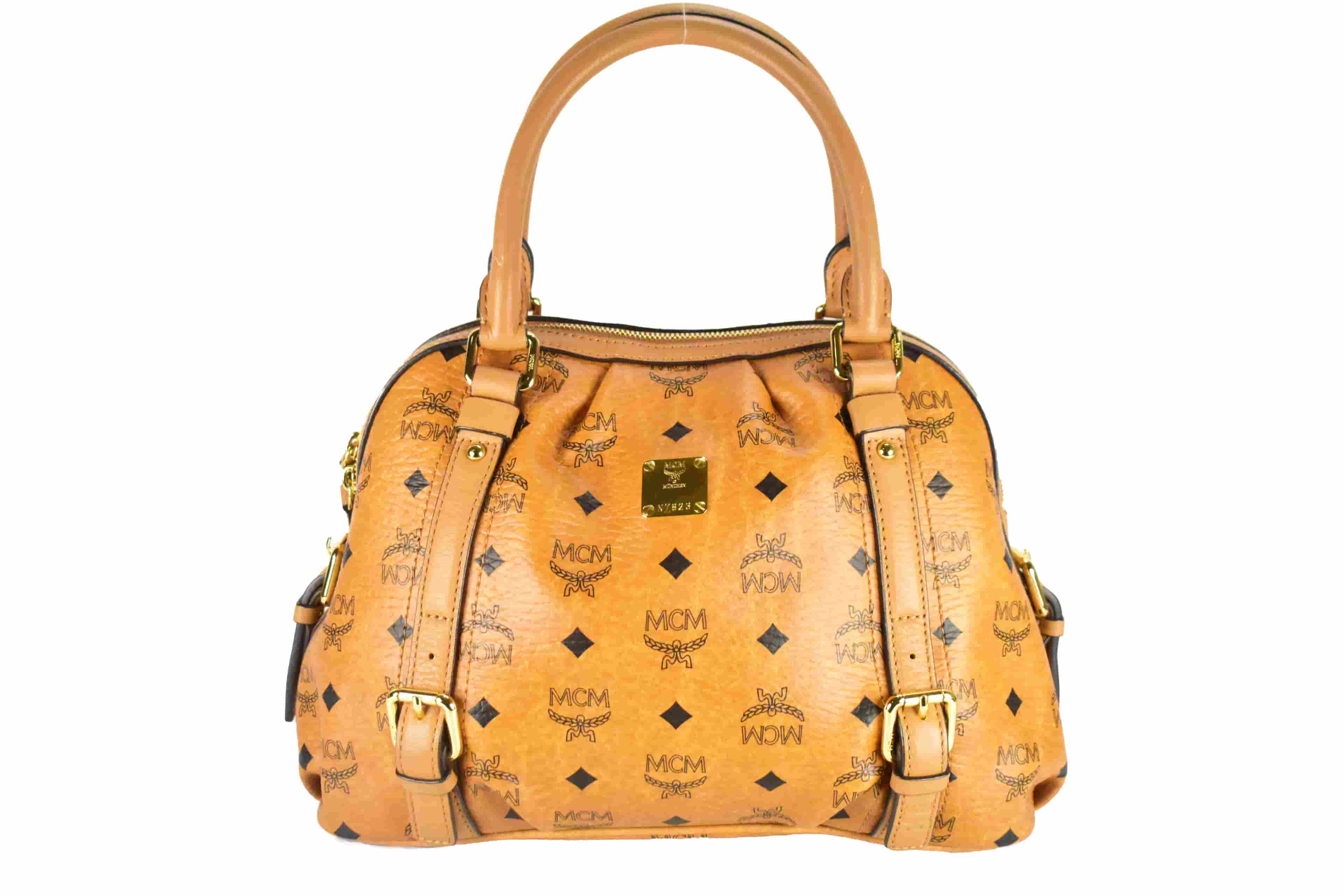 ✅MCM SCHULTERTASCHE vintmarket.de HANDTASCHE TASCHE COGNAC 4196