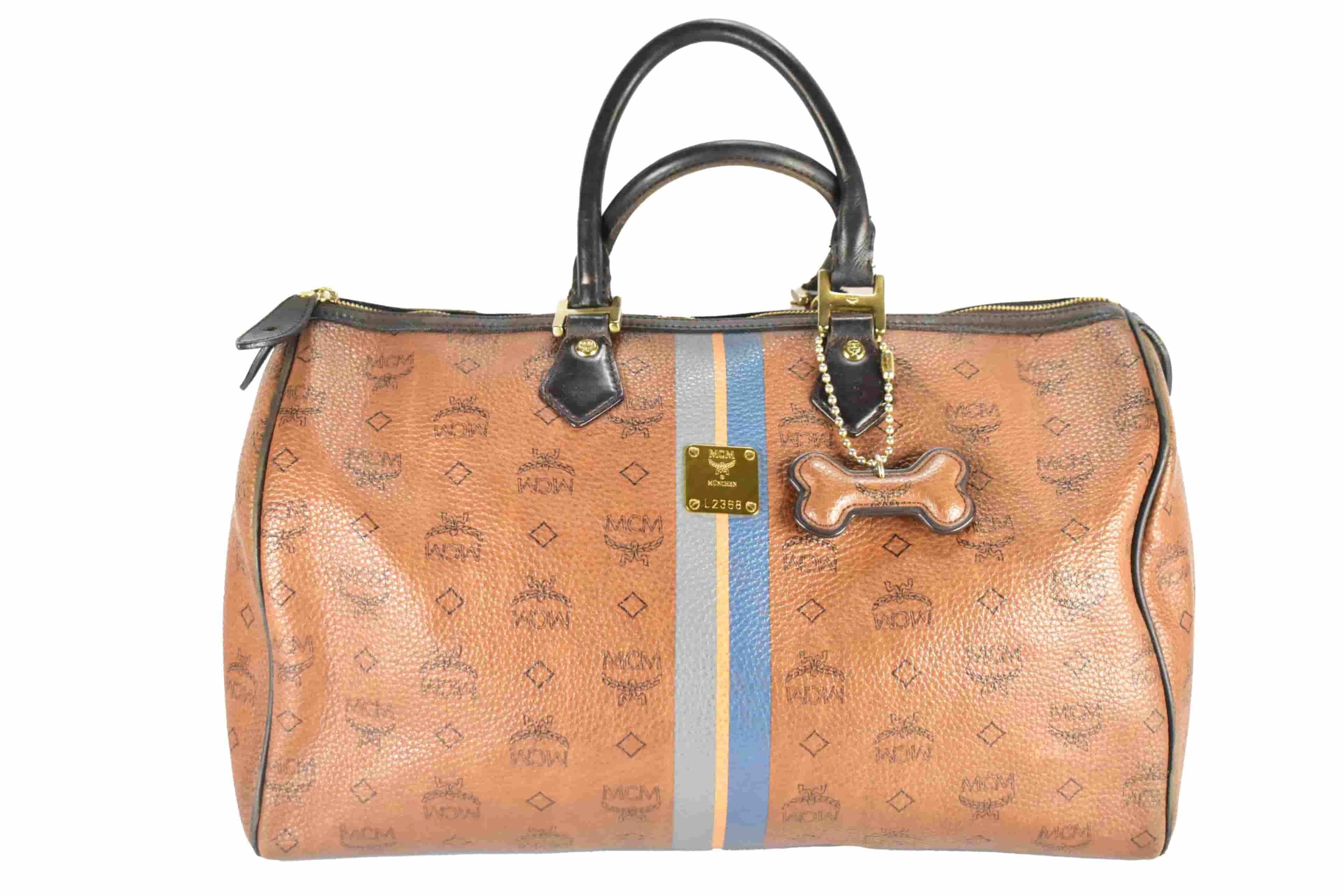 ✅MCM TASCHE WEEKENDER SPORTTASCHE vintmarket.de BRAUN 4209