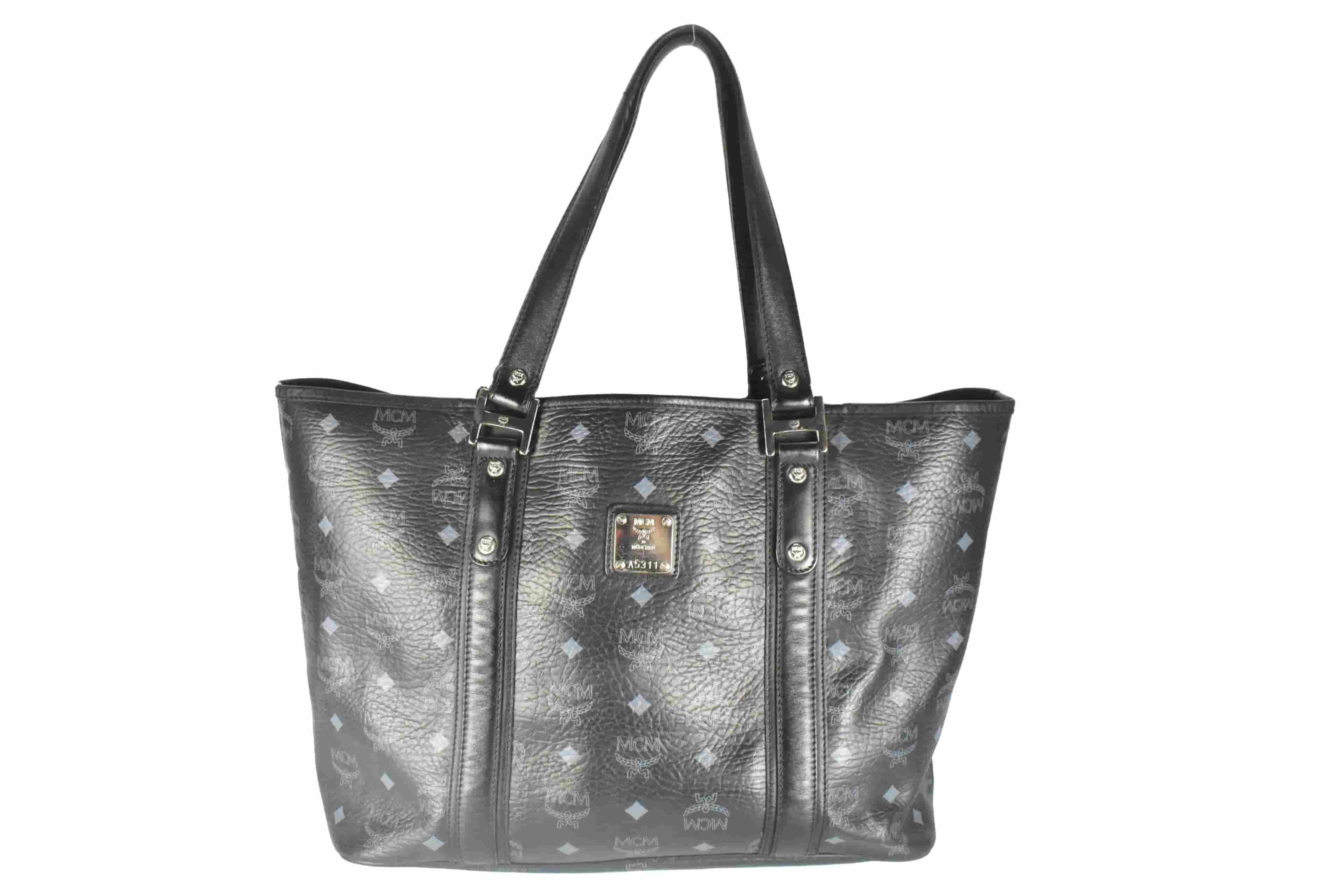 ✅MCM TASCHE vintmarket.de SCHULTERTASCHE SHOPPER SCHWARZ 4235