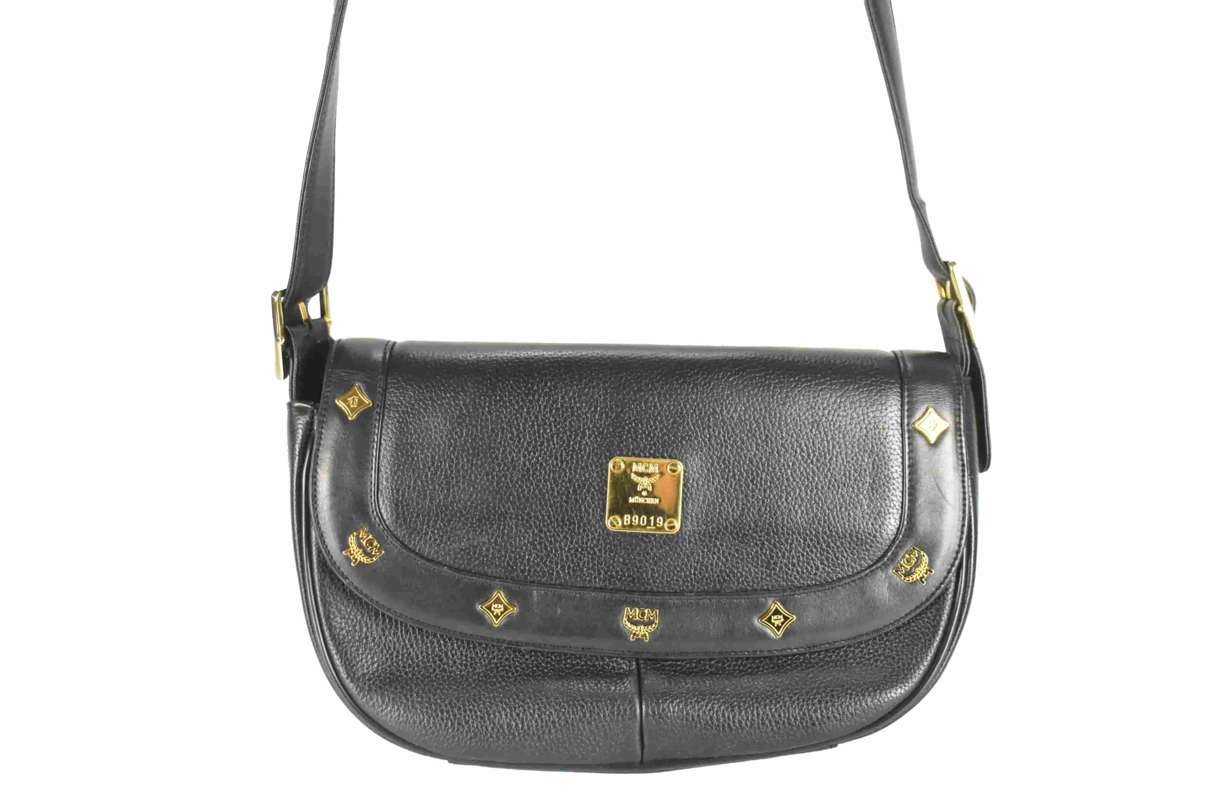 ✅MCM TASCHE vintmarket.de SCHULTERTASCHE HANDTASCHE SCHWARZ 4248
