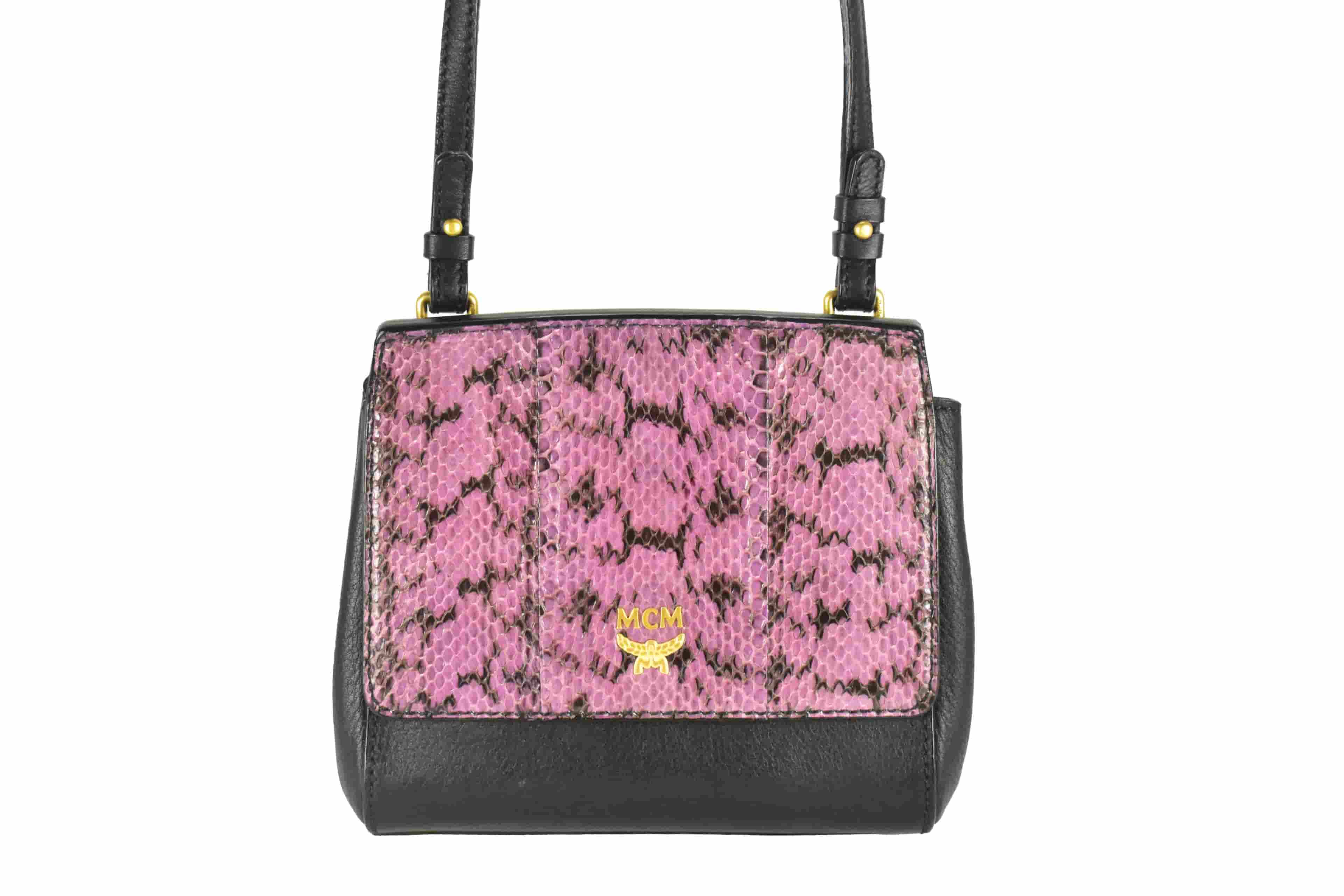 ✅MCM SCHULTERTASCHE vintmarket.de LEDERTASCHE SCHWARZ 4254