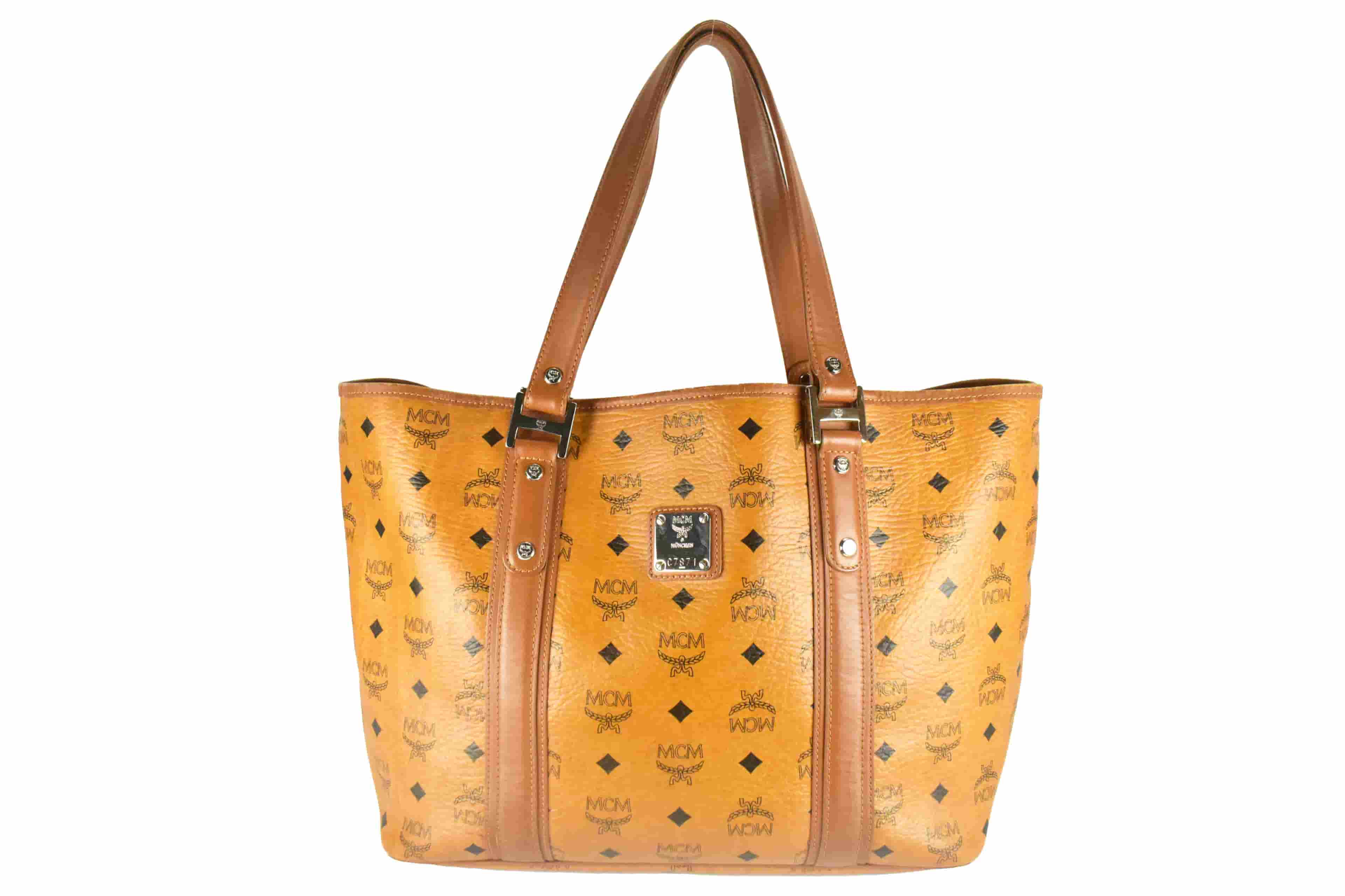 MCM SHOPPER MEDIUM vintmarket.de SCHULTERTASCHE COGNAC 4269