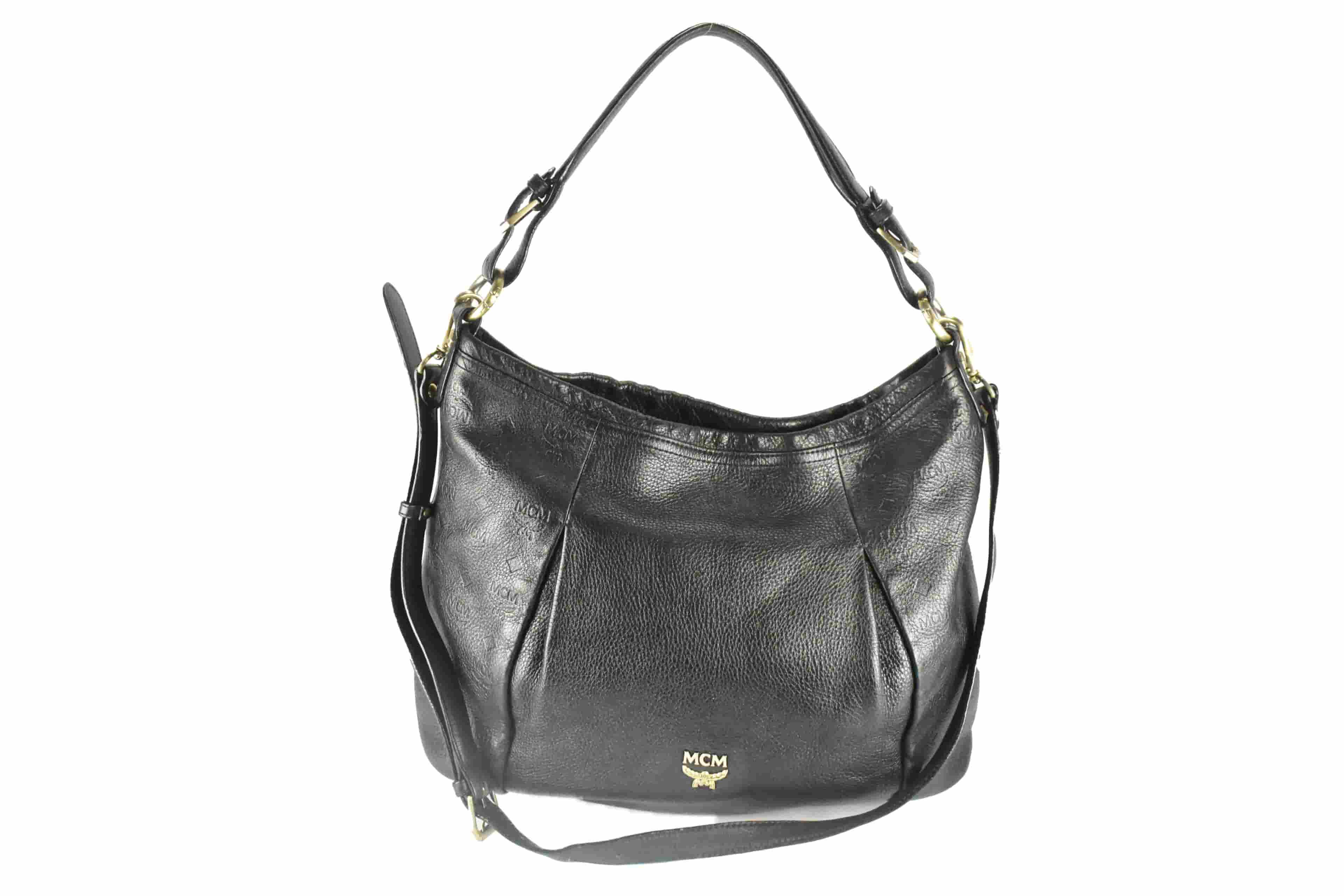 MCM SCHULTERTASCHE vintmarket-de LEDERTASCHE SCHWARZ 4306