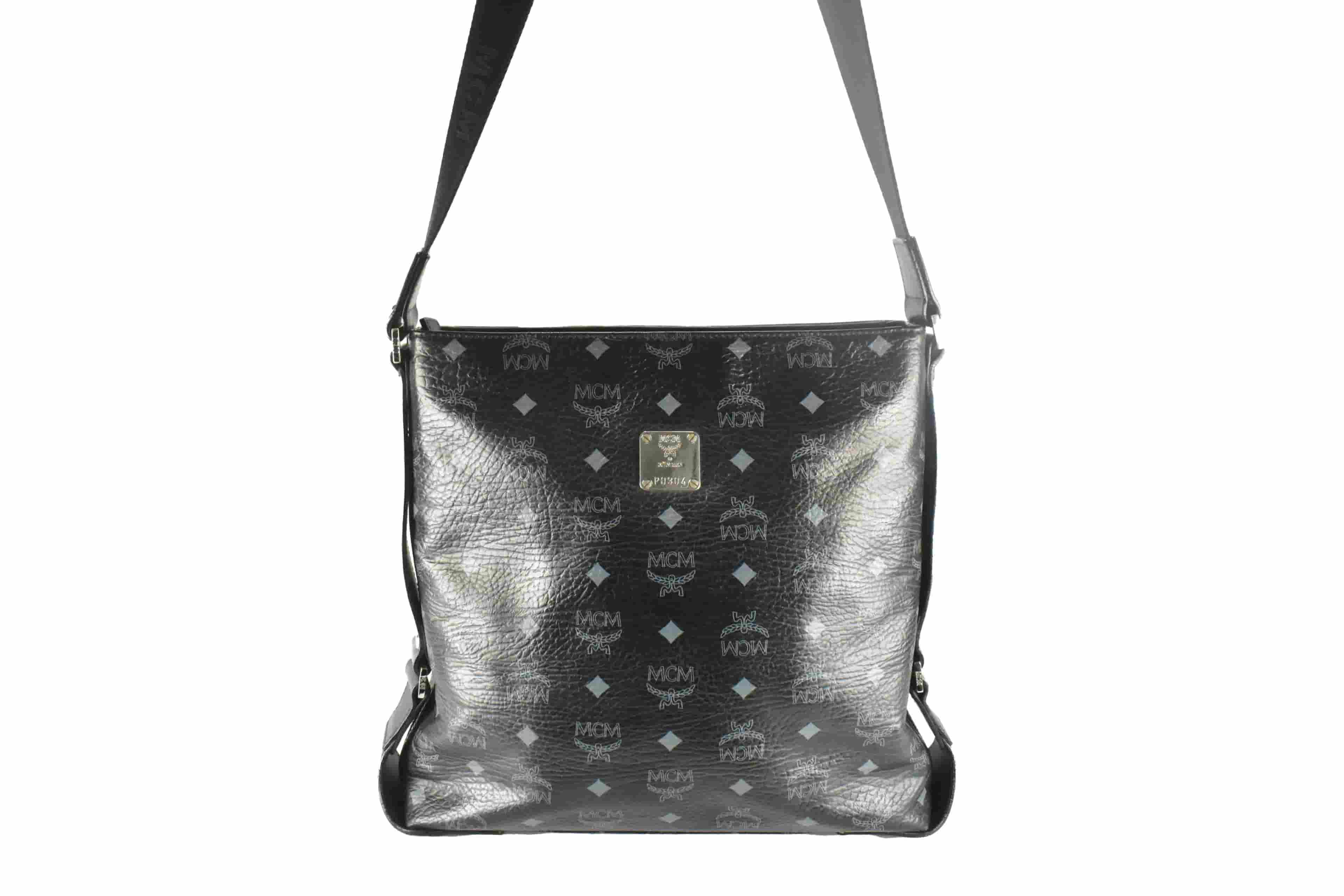 ✅MCM MESSENGER vintmarket.de UMHÄNGETASCHE SCHWARZ 4364