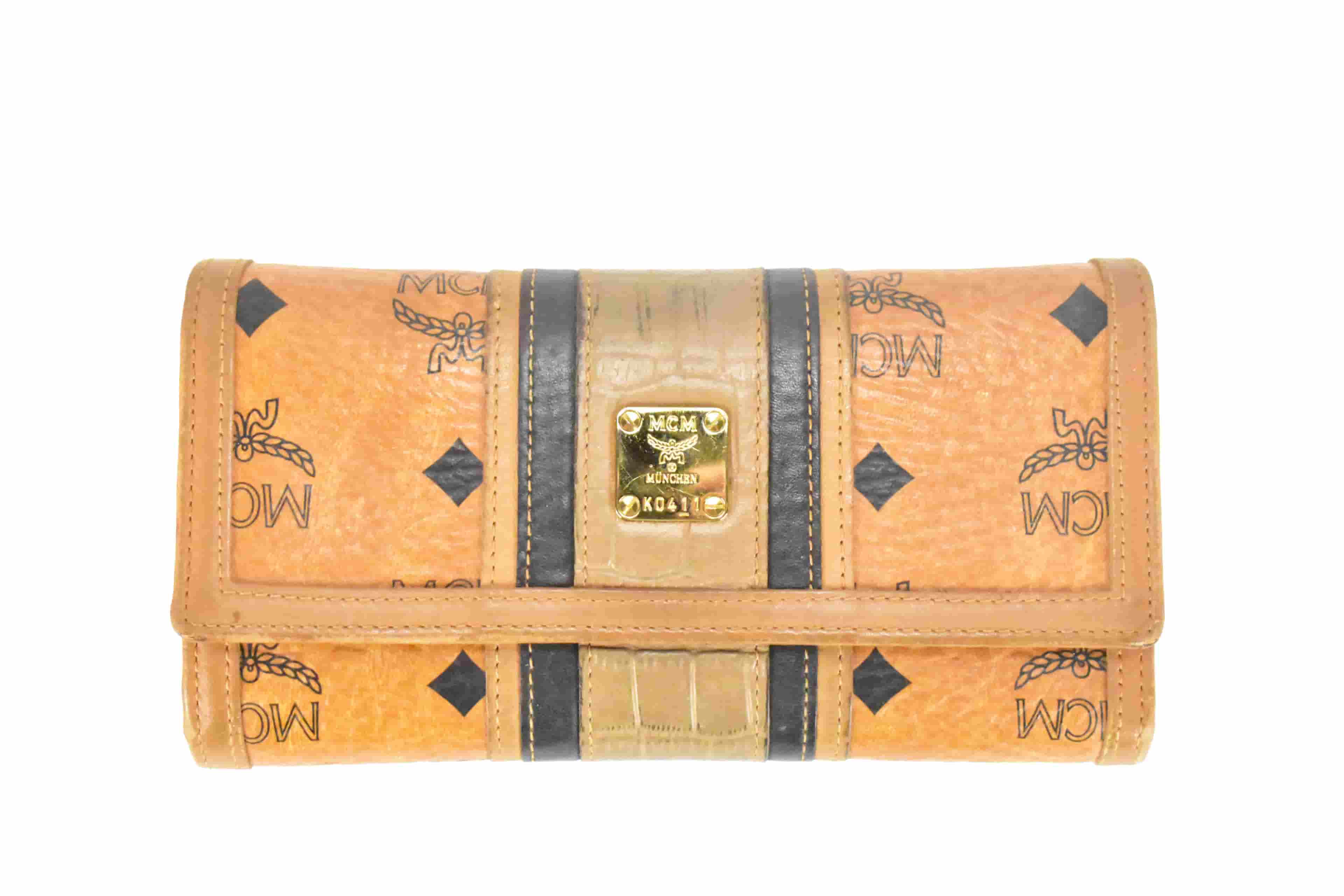 MCM vintmarket.de GELDBEUTEL GELDBÖRSE COGNAC 4370