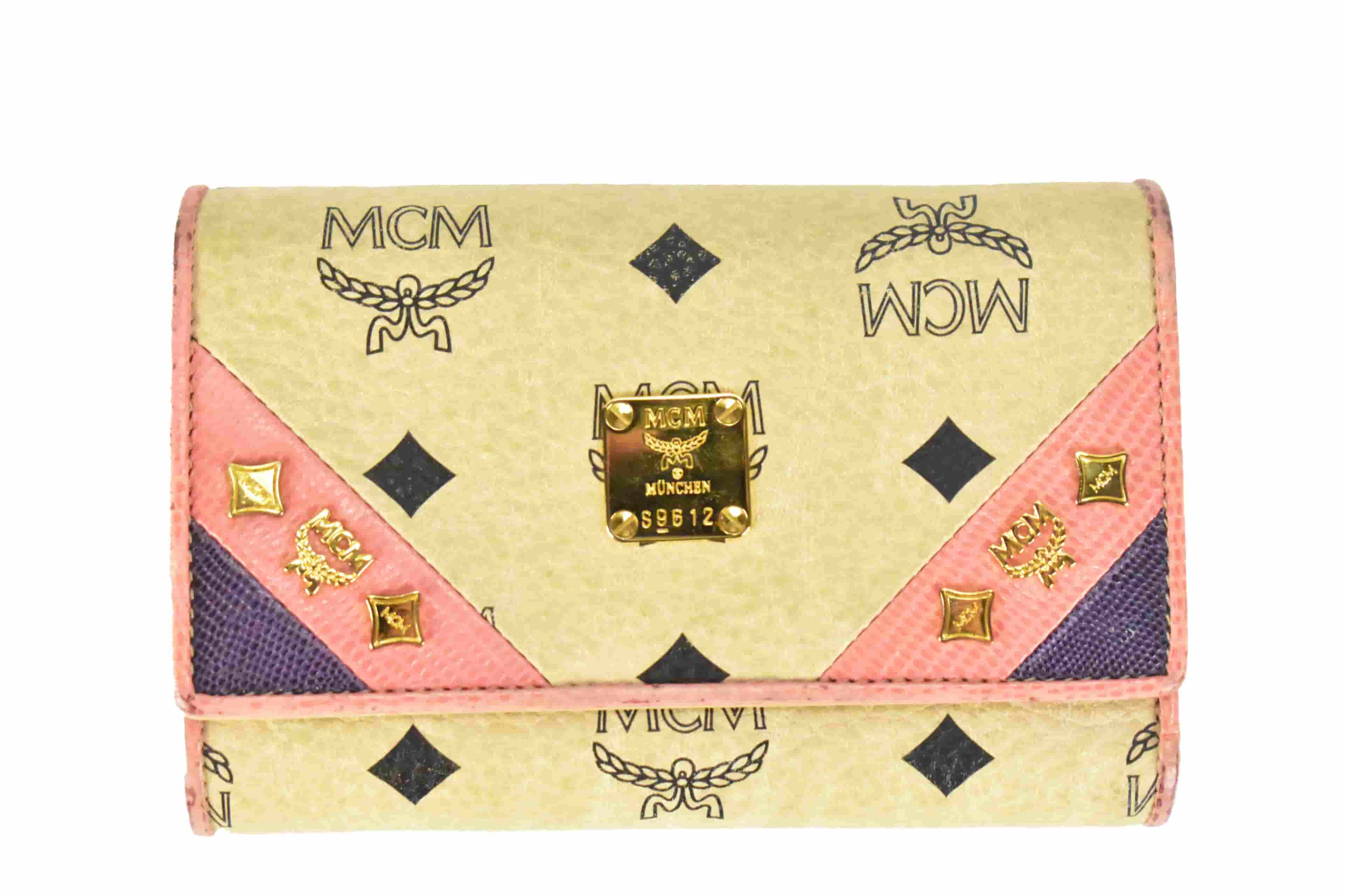 MCM vintmarket.de GELDBEUTEL GELDBÖRSE COGNAC BEIGE 4372