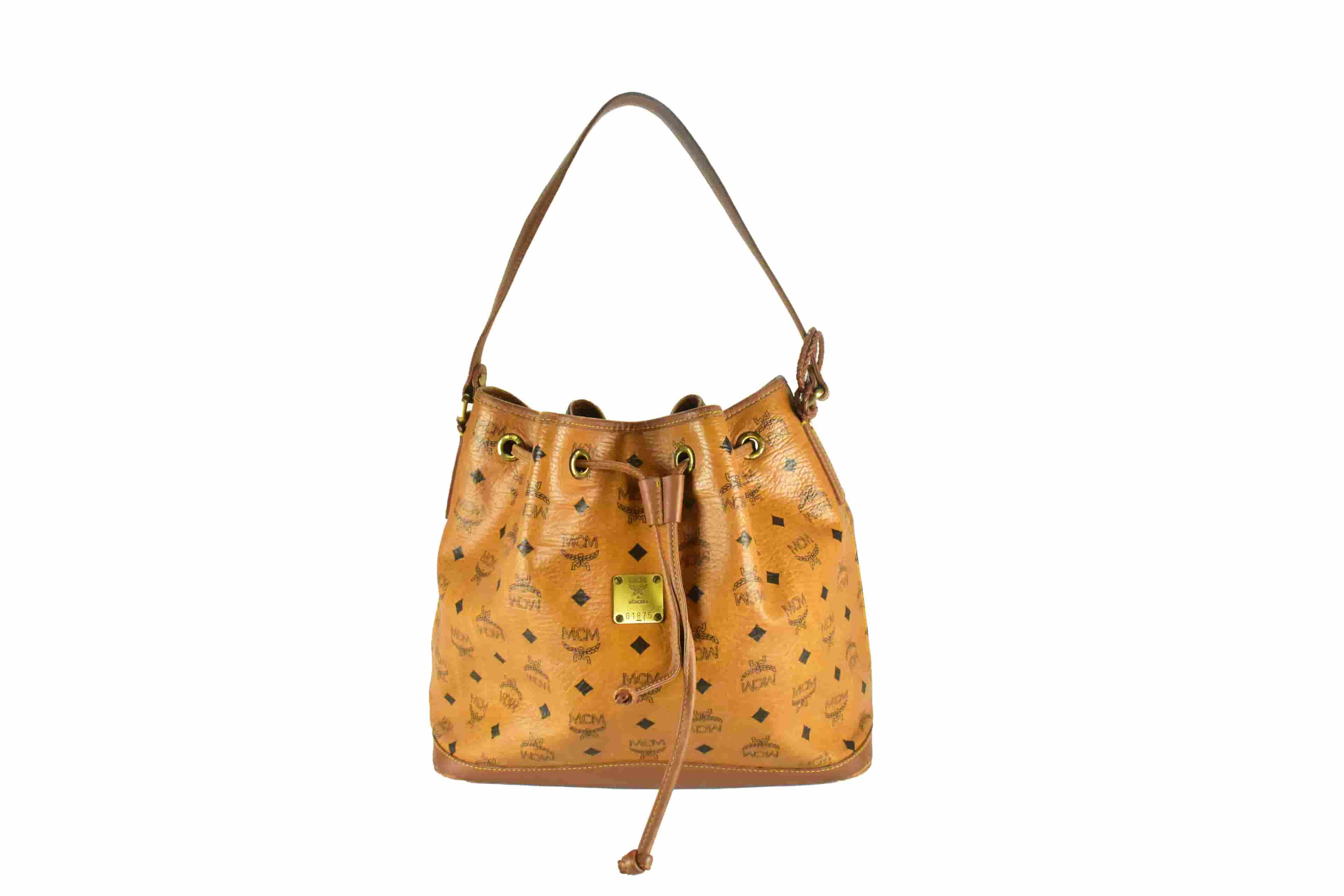 MCM BEUTELTASCHE vintmarket.de UMHÄNGETASCHE COGNAC 4388