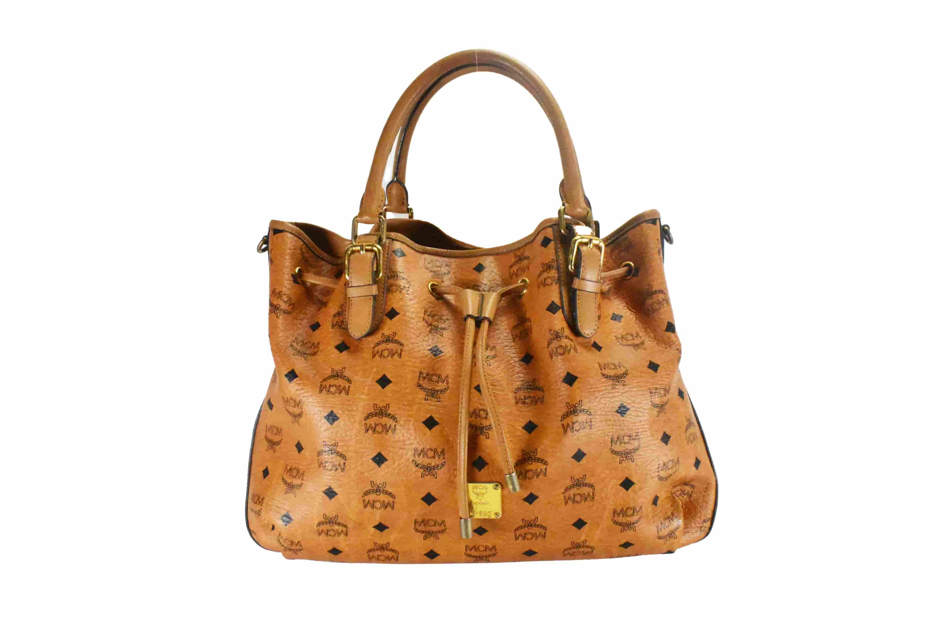 ✅MCM TASCHE GROß vintmarket-de SCHULTERTASCHE COGNAC 4524