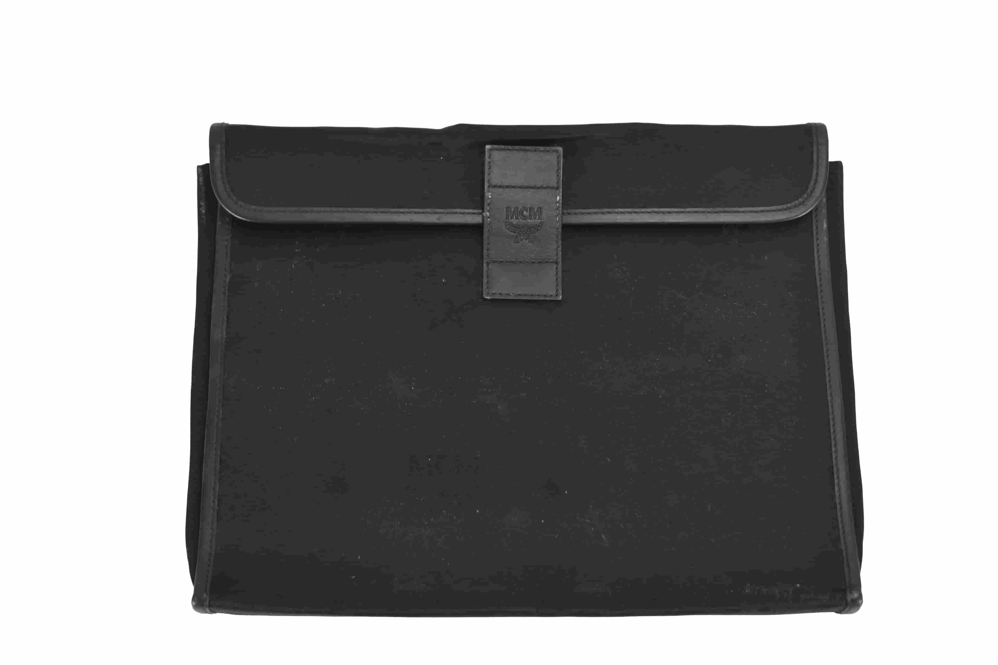 ✅MCM TASCHE LAPTOPTASCHE vintmarket.de AKTENTASCHE SCHWARZ 4581
