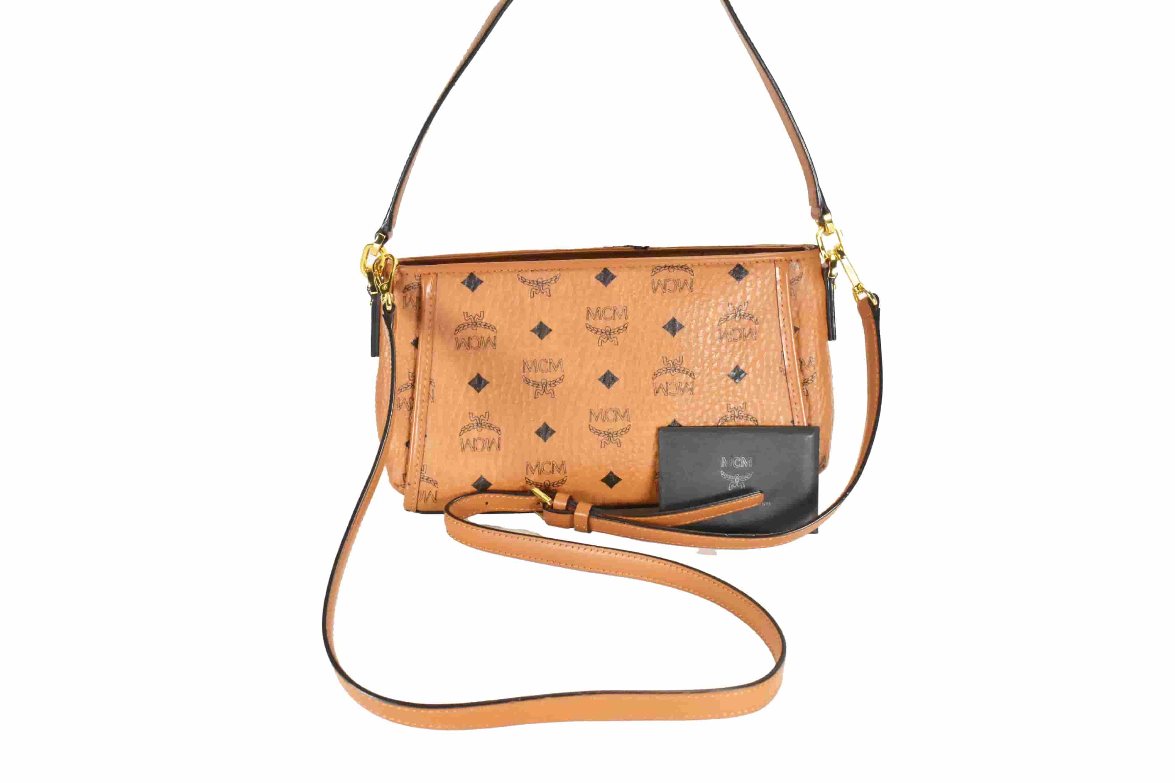 MCM SCHULTERTASCHE vintmarket.de CROSSBODY TASCHE COGNAC 4629