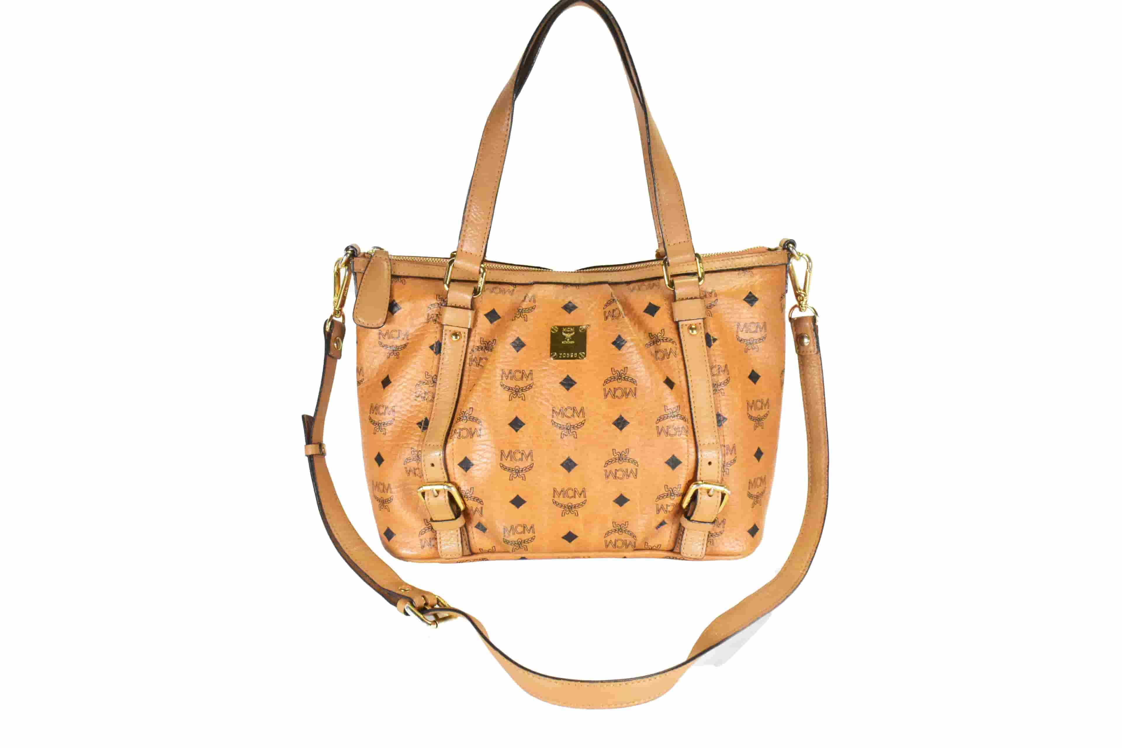 ✅MCM CROSSBODY SCHULTERTASCHE vintmarket.de KLEIN COGNAC 4612