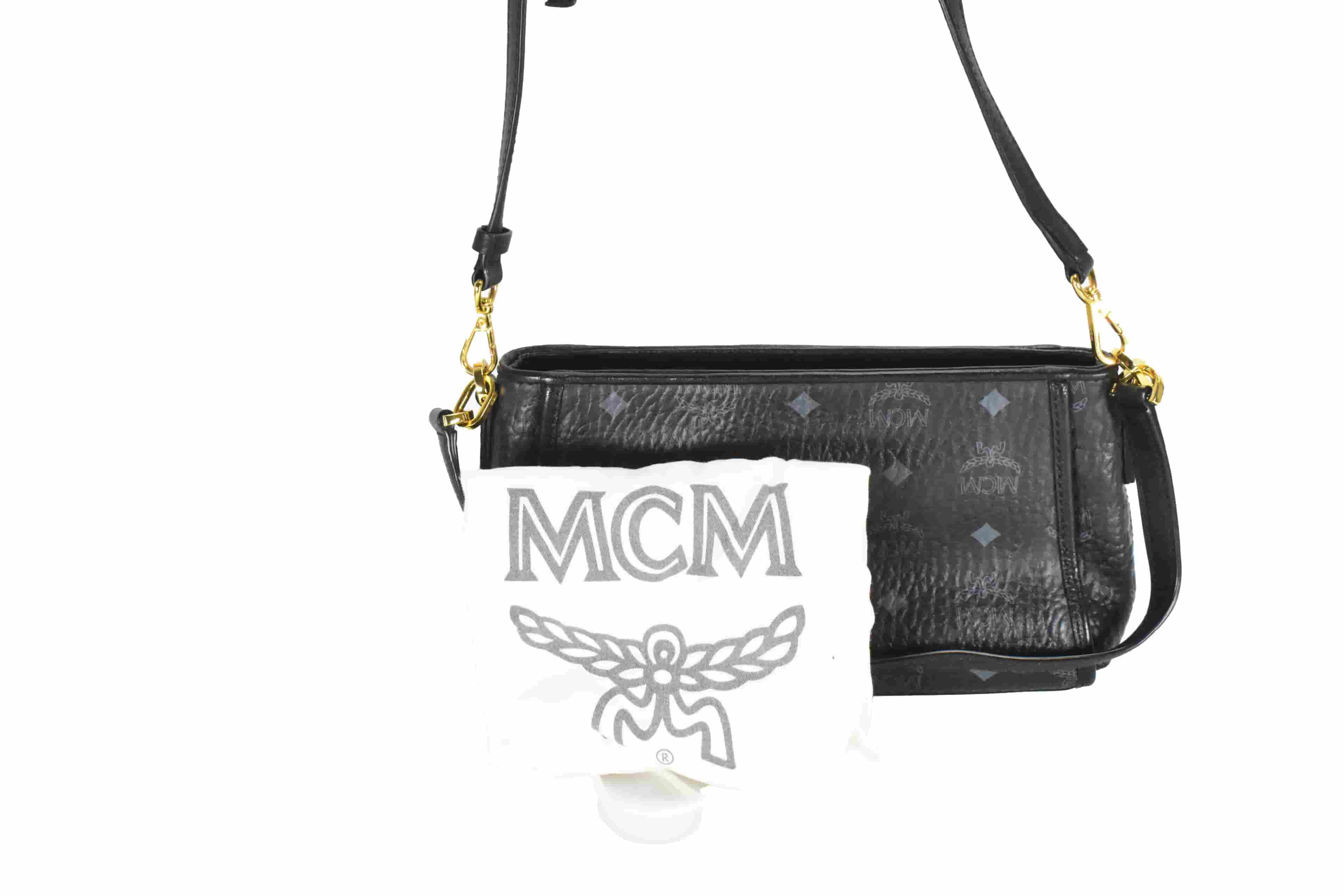 MCM SCHULTERTASCHE vintmarket.de UMHÄNGETASCHE SCHWARZ 4631