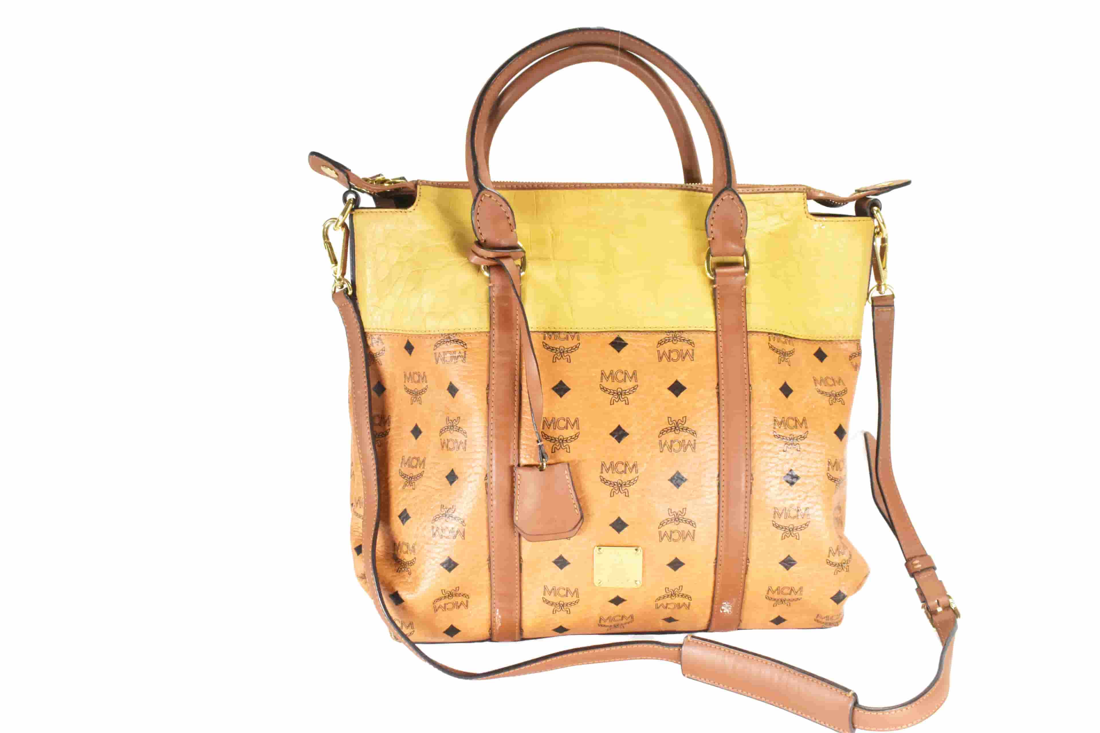 ✅MCM SCHULTERTASCHE vintmarket-de CROSSBODY COGNAC 4633