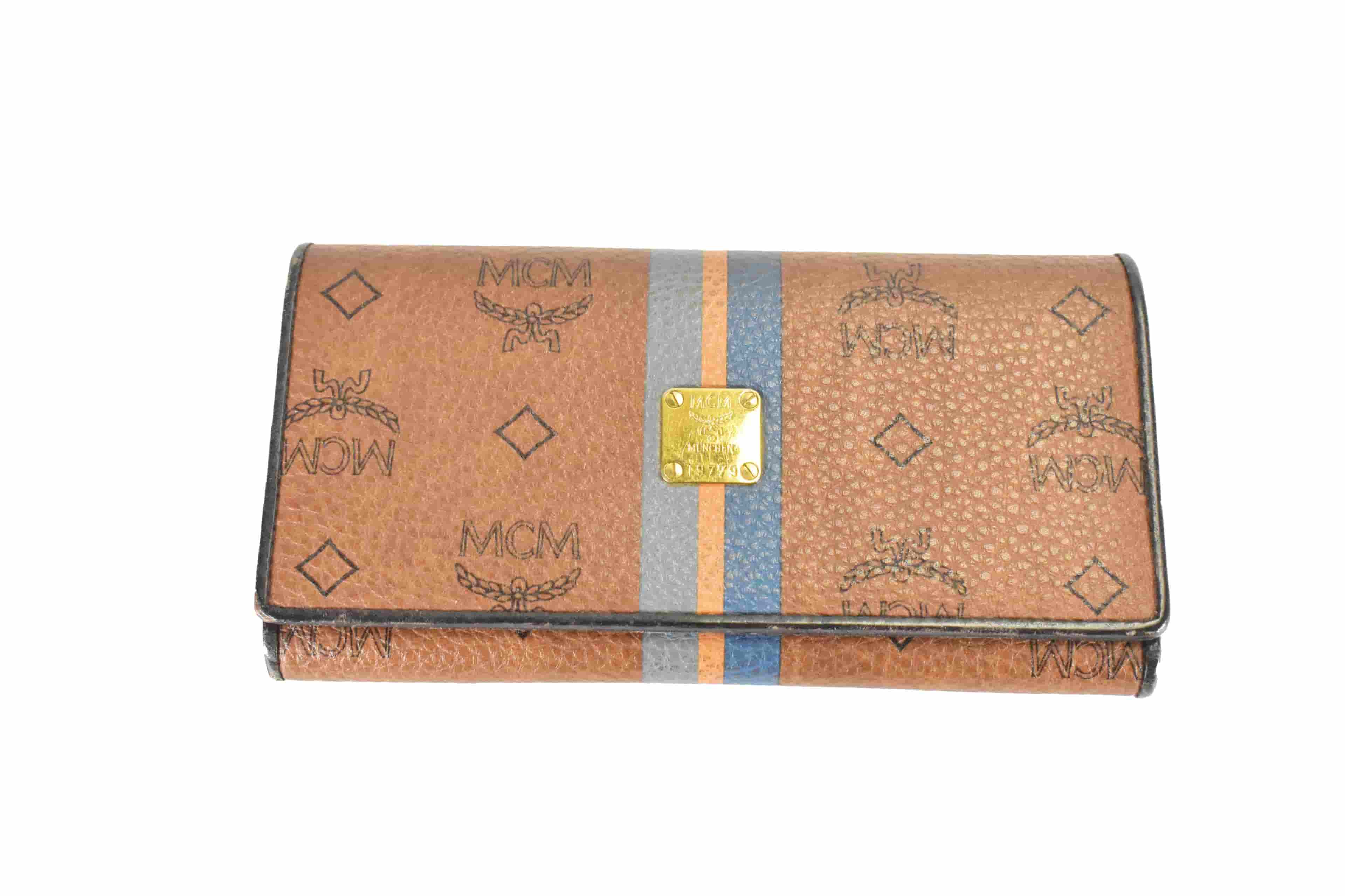 MCM GELDBEUTEL vintmarket.de PORTMONEE GELDBÖRSE BRAUN 4656
