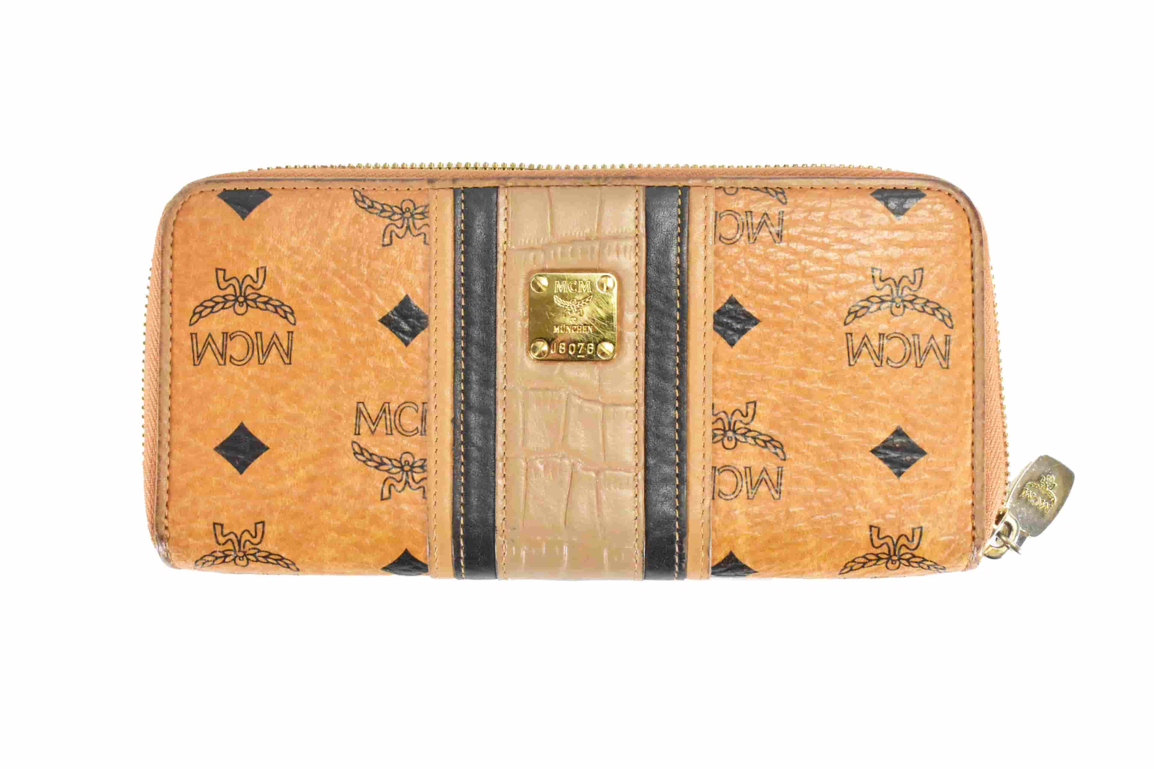 MCM GELDBEUTEL vintmarket.de PORTMONEE GELDBÖRSE COGNAC 4657