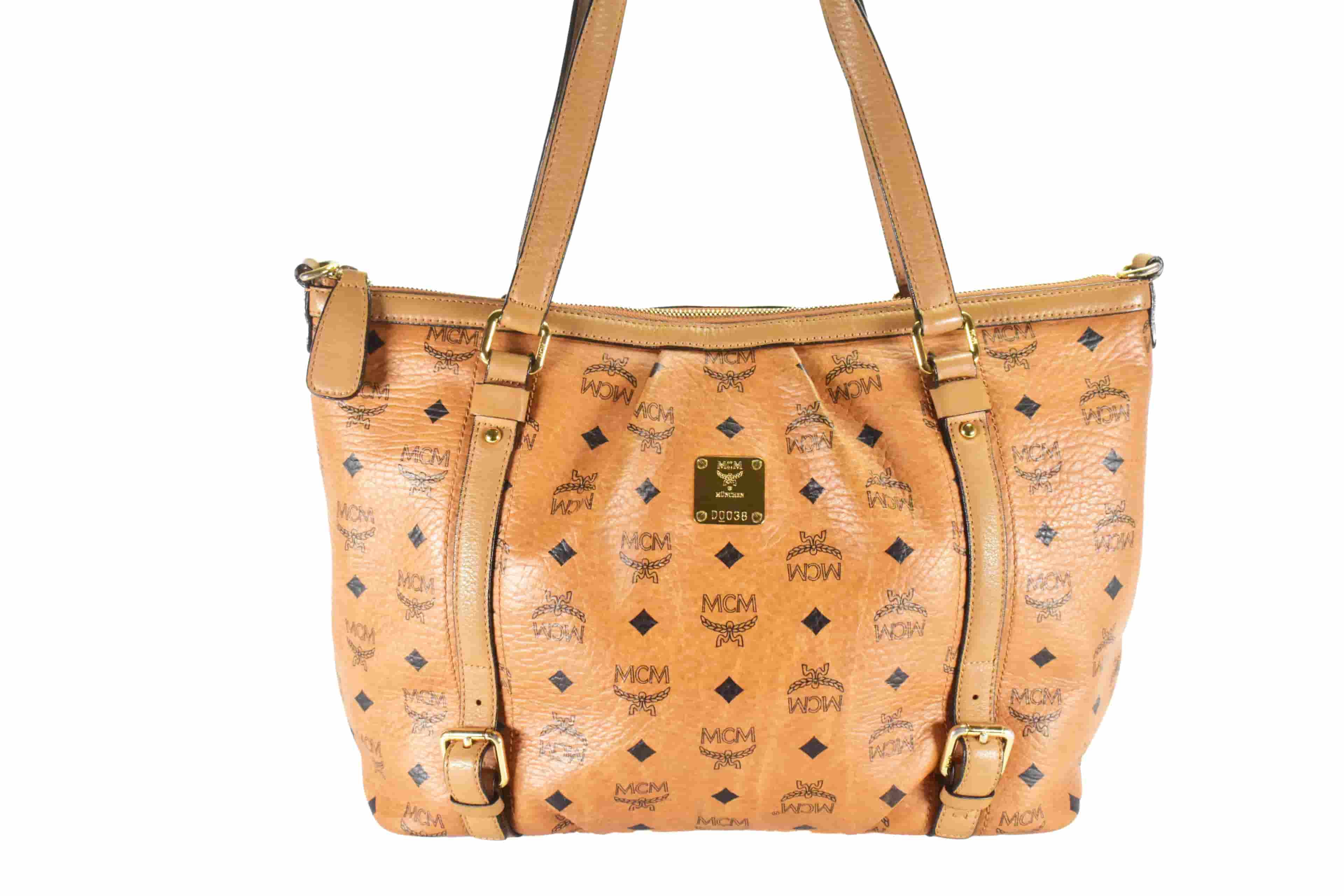 ✅MCM SCHULTERTASCHE MEDIUM vintmarket.de CROSSBODY COGNAC 4713