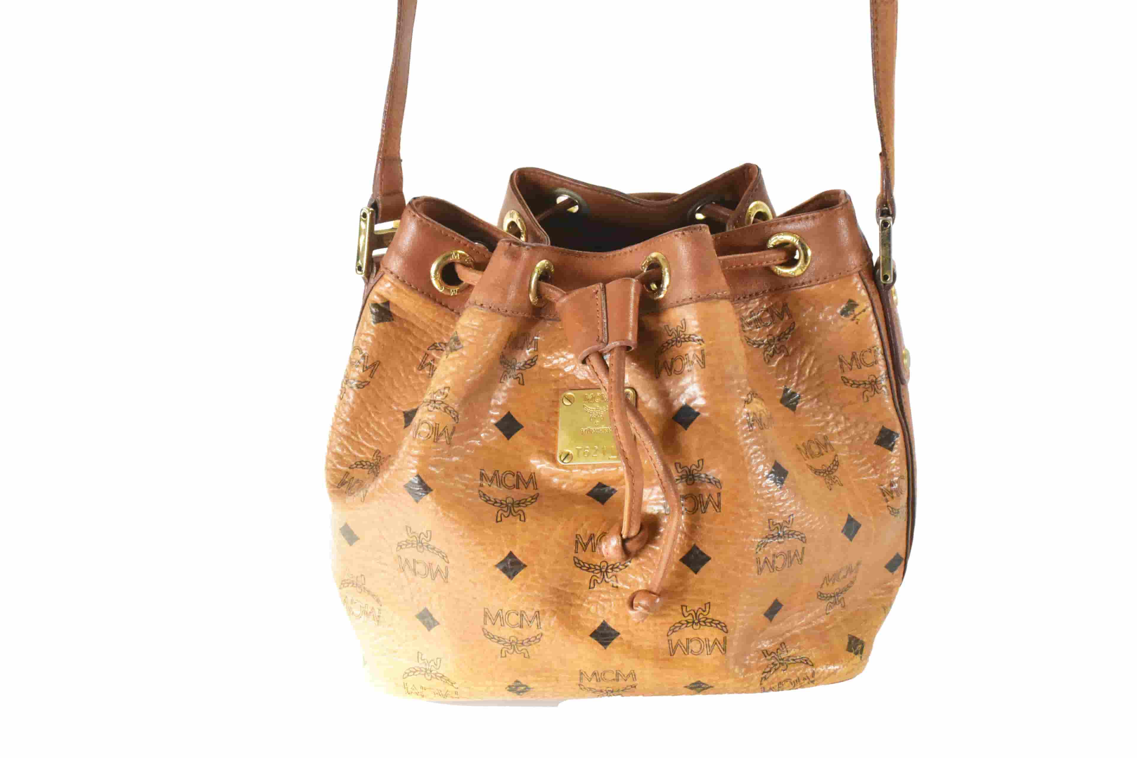 MCM BEUTELTASCHE vintmarket.de TASCHE HANDTASCHE COGNAC 4720