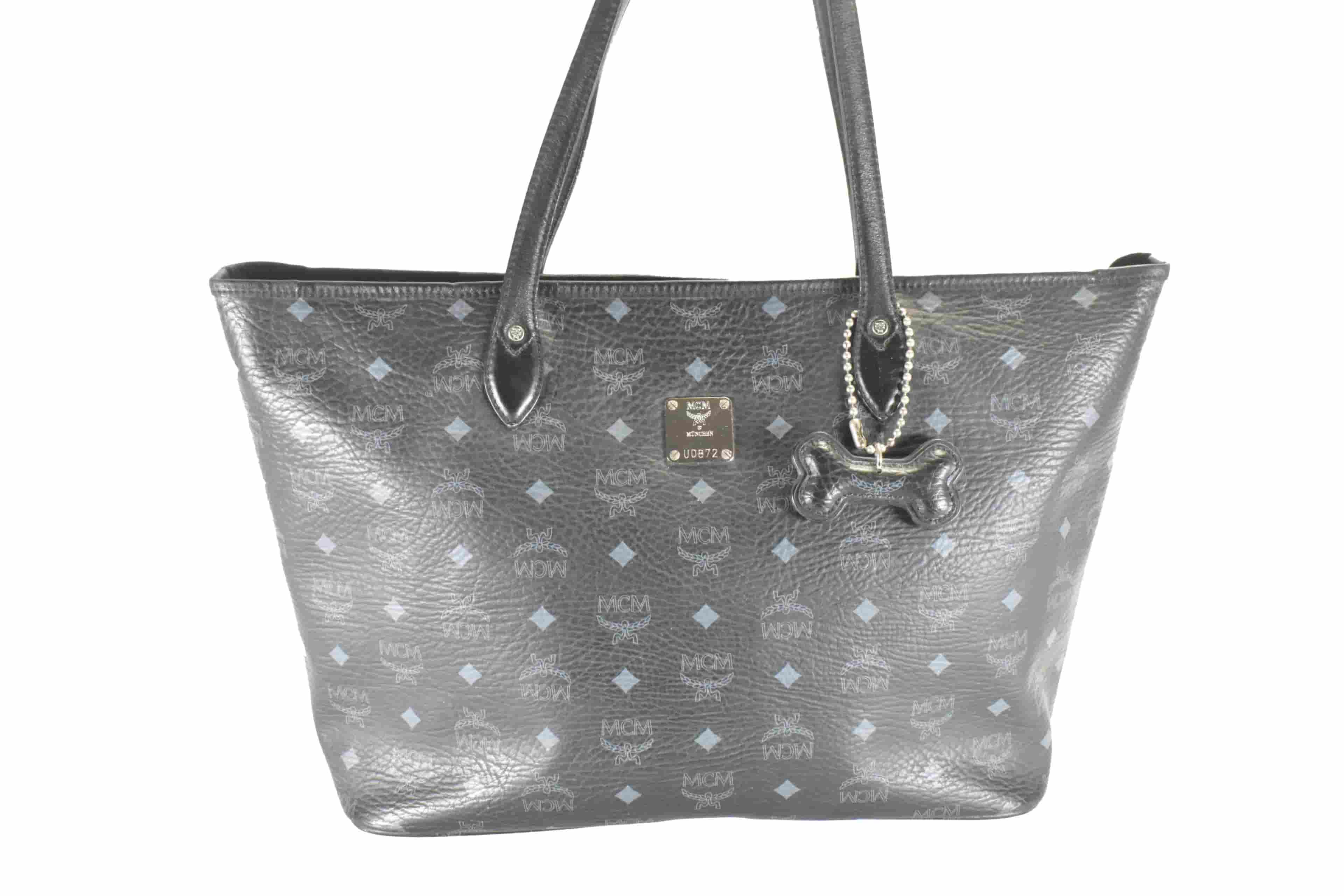 MCM SHOPPER MEDIUM vintmarket.de TASCHE SCHWARZ 4726