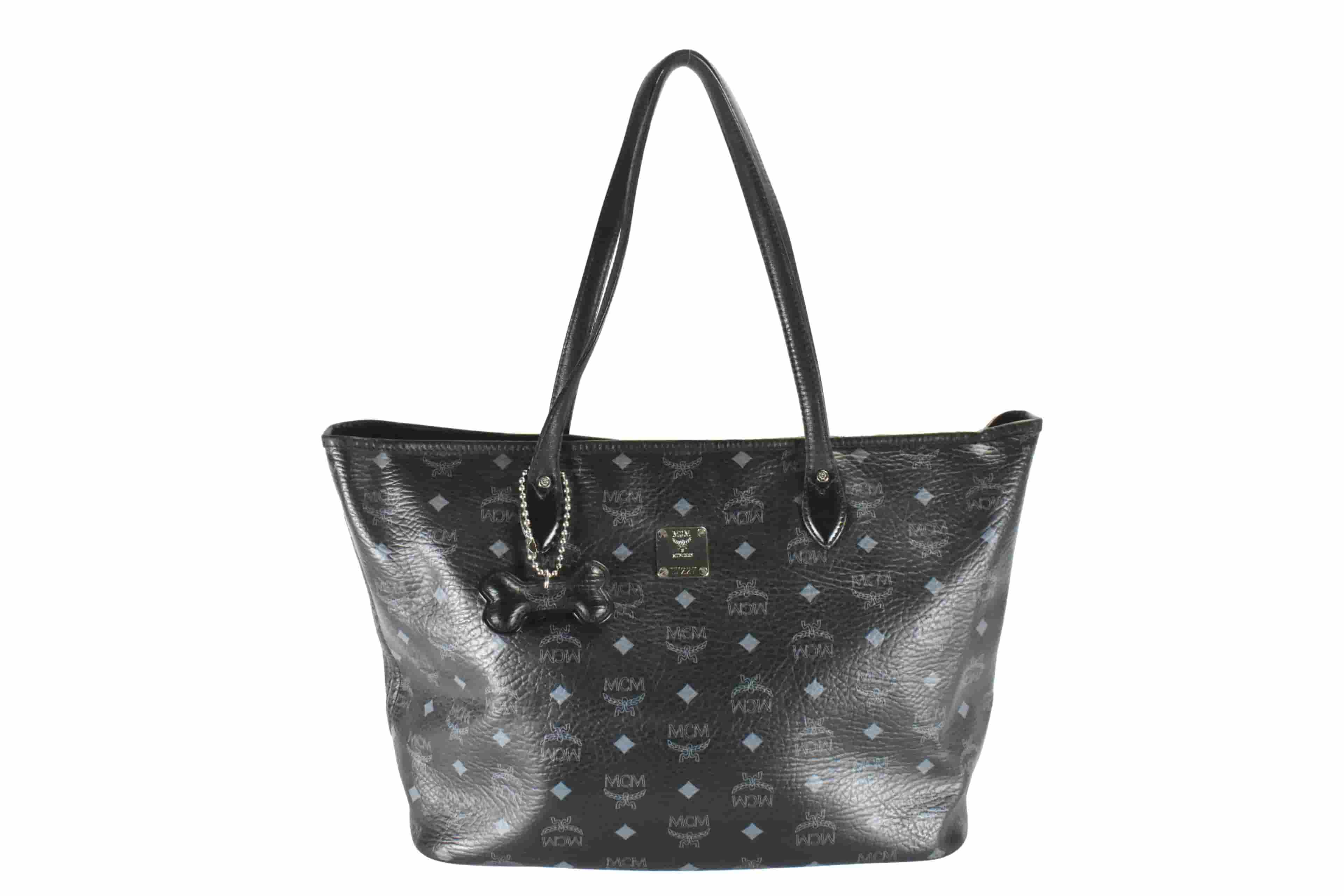 MCM SHOPPER MEDIUM vintmarket.de TASCHE SCHWARZ 4727