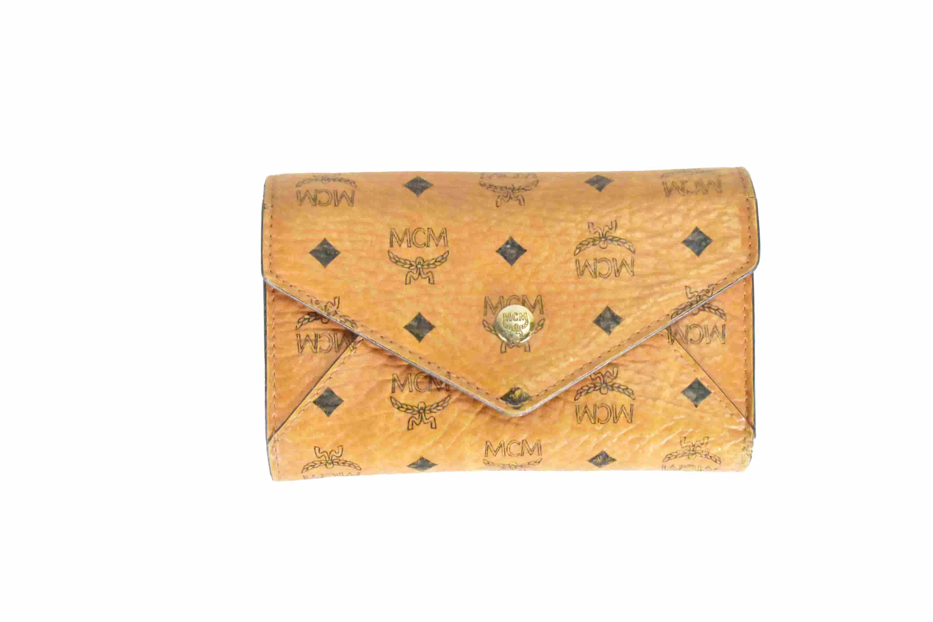 ✅MCM GELDBEUTEL vintmarket.de PORTMONEE GELDBÖRSE COGNAC 4750