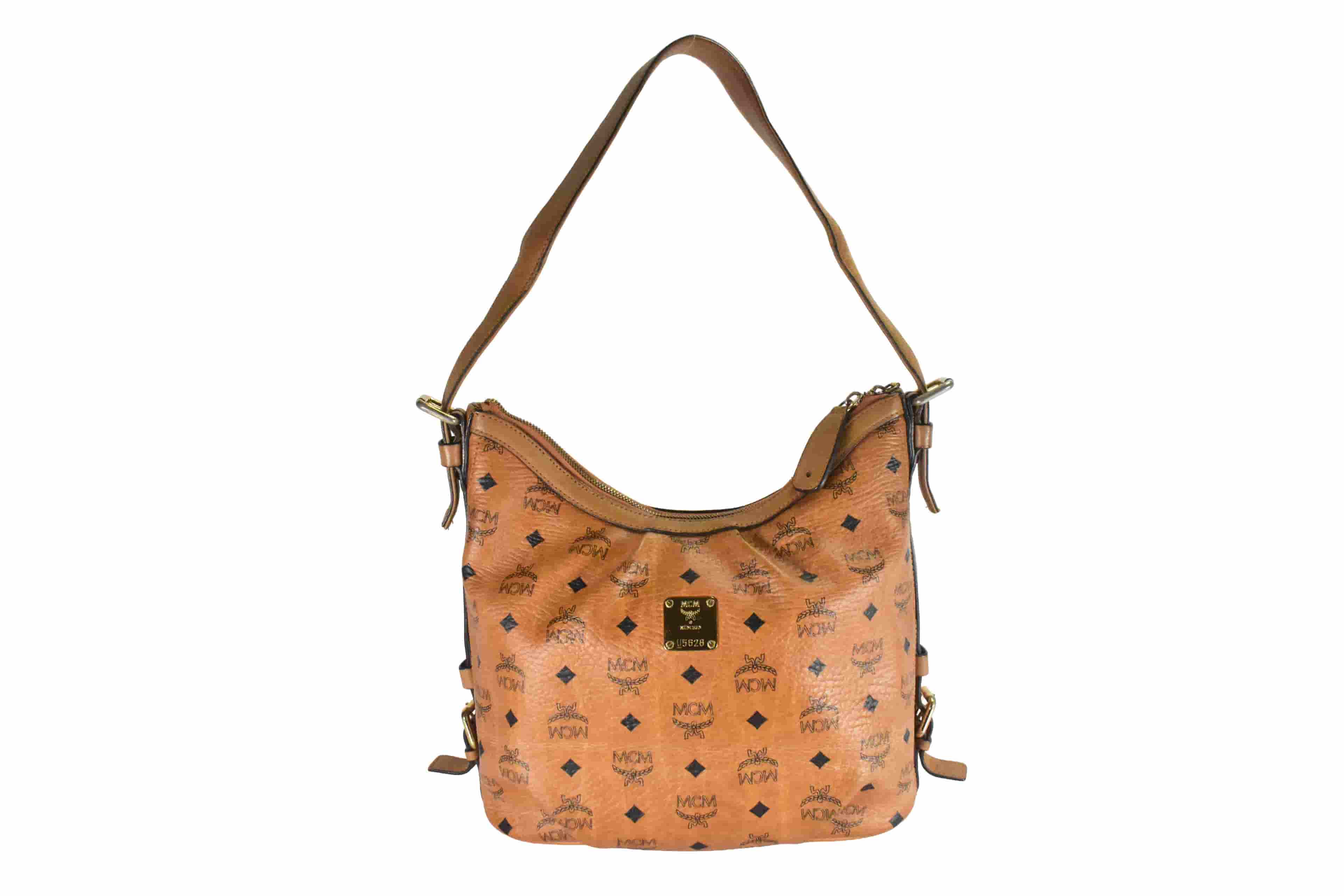 MCM UMHÄNGETASCHE vintmarket.de KLEIN HOBO COGNAC 4752