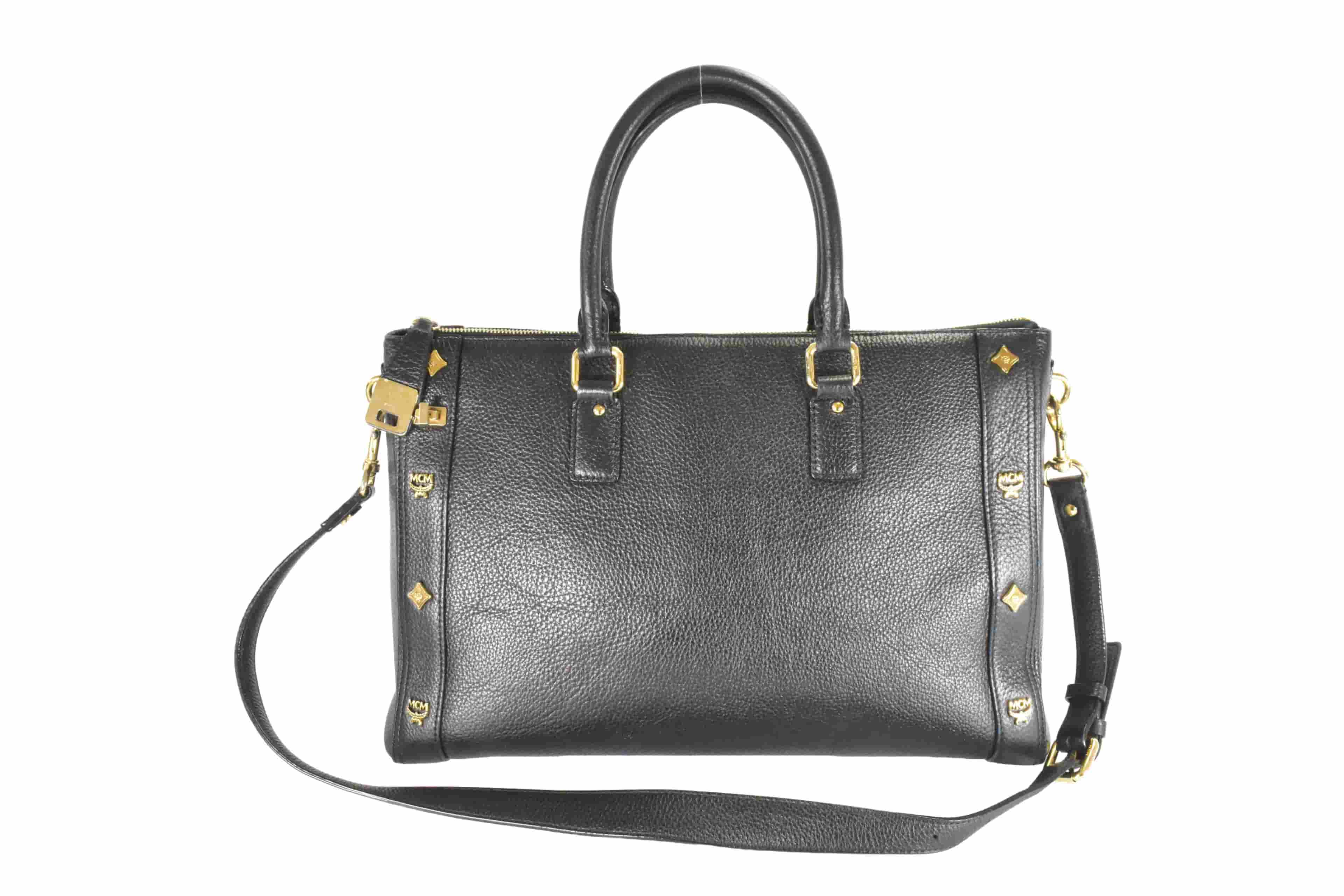 MCM SCHULTERTASCHE vintmarket-de LEDERTASCHE SCHWARZ 4777