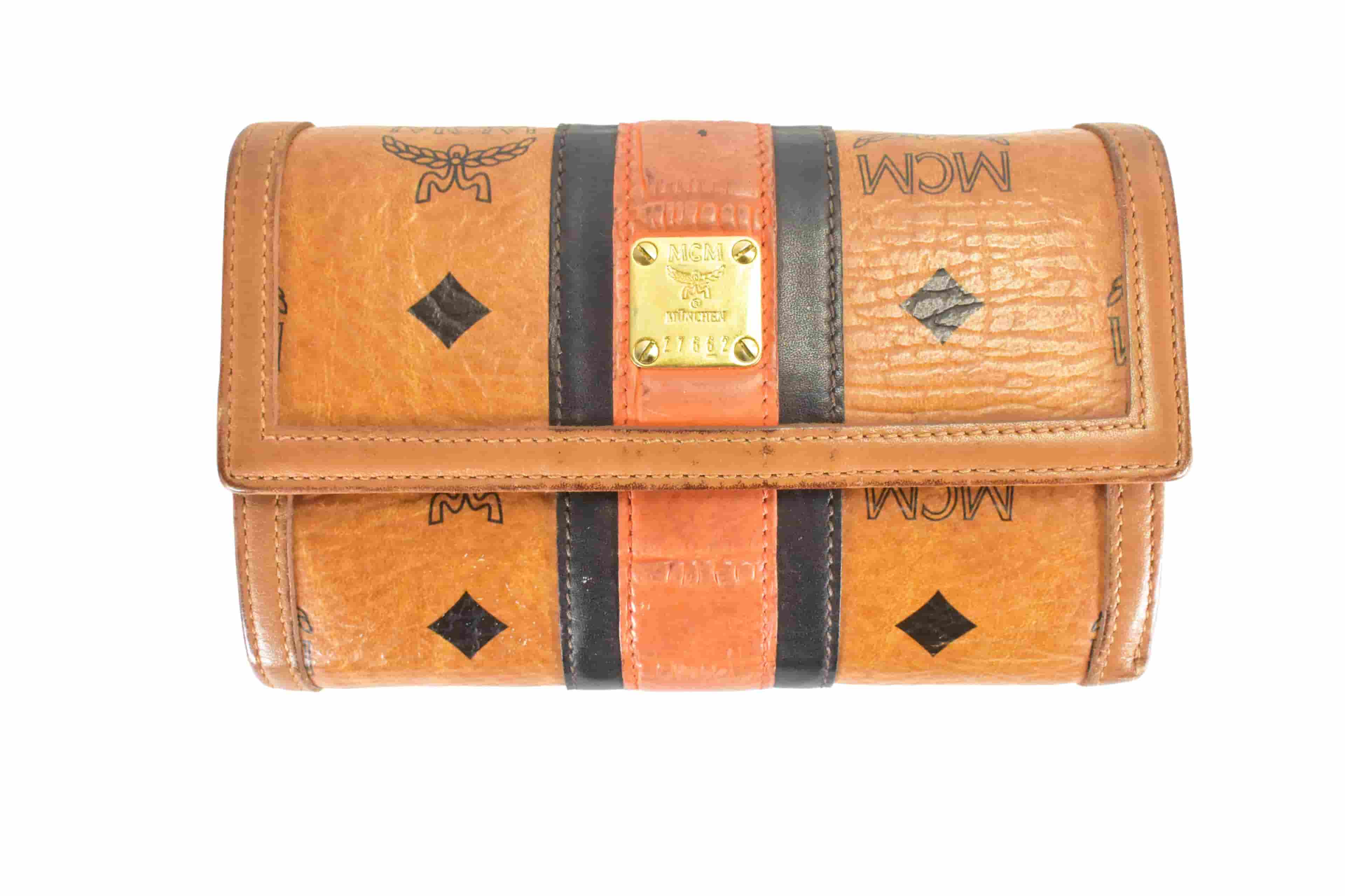 MCM vintmarket.de GELDBEUTEL PORTMONEE GELDBÖRSE COGNAC 4790