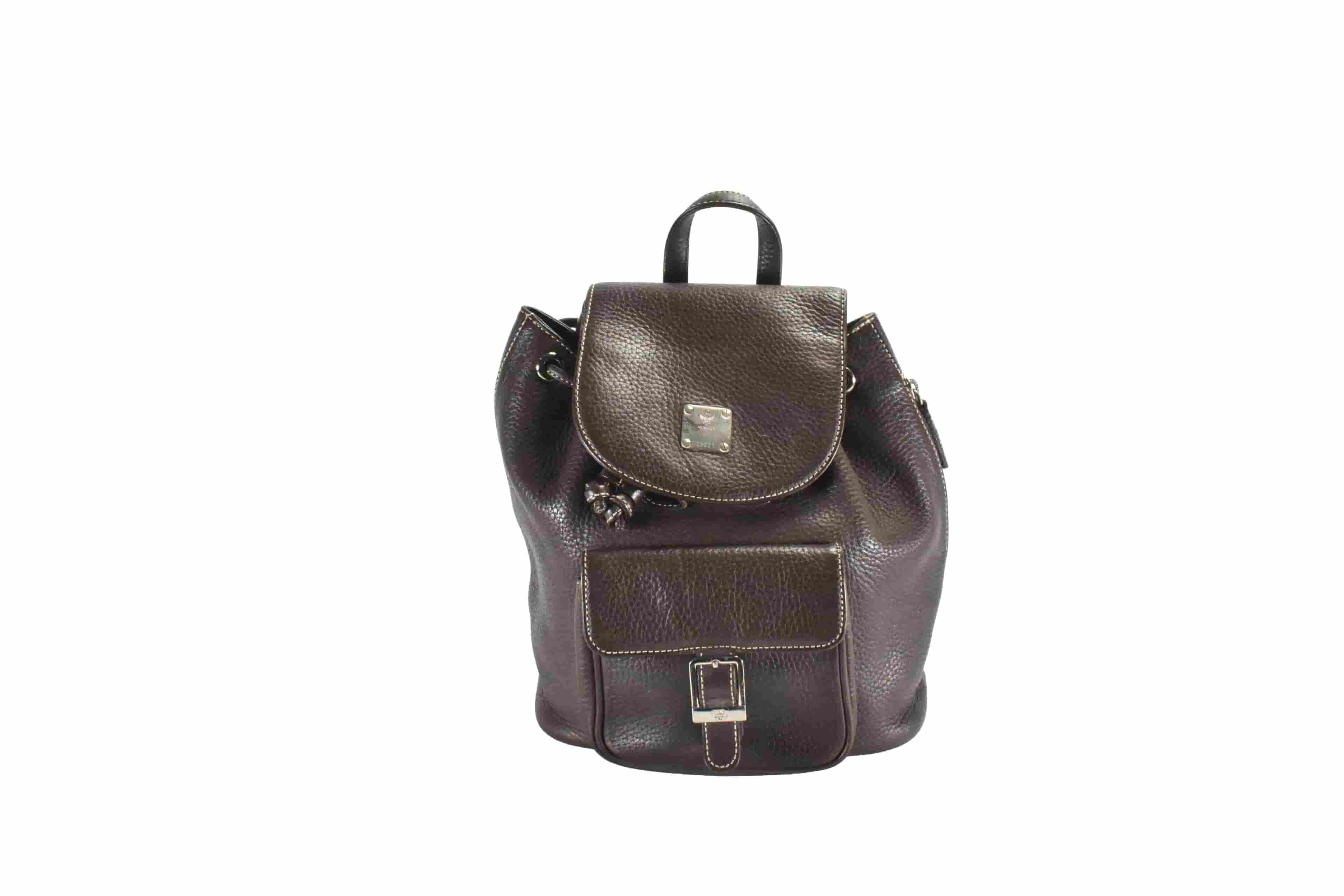 ✅MCM RUCKSACK vintmarket.de TASCHE LEDERRUCKSACK BRAUN LEDER 1672