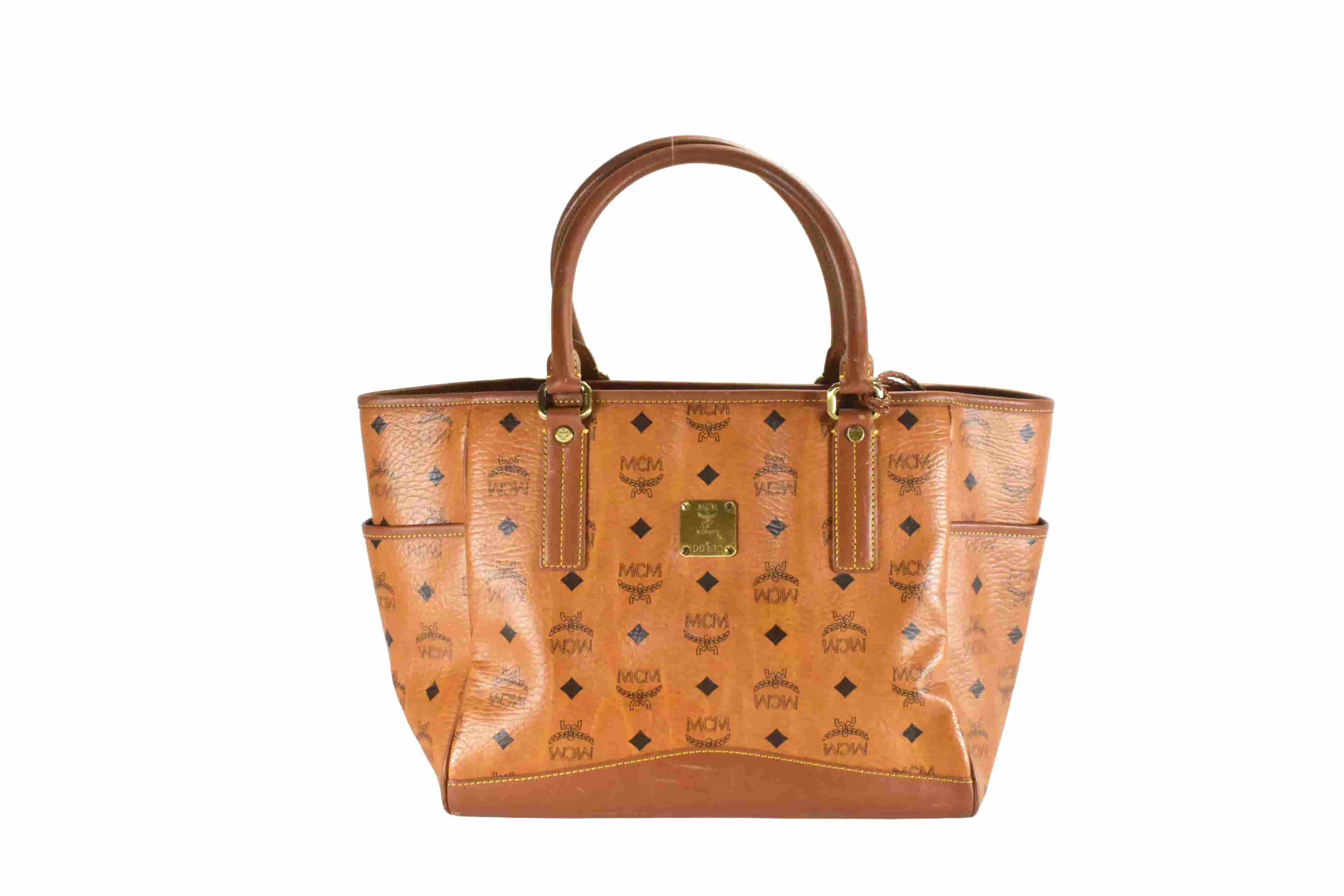 ✅MCM TASCHE HANDTASCHE vintmarket.de TASCHE COGNAC 2882