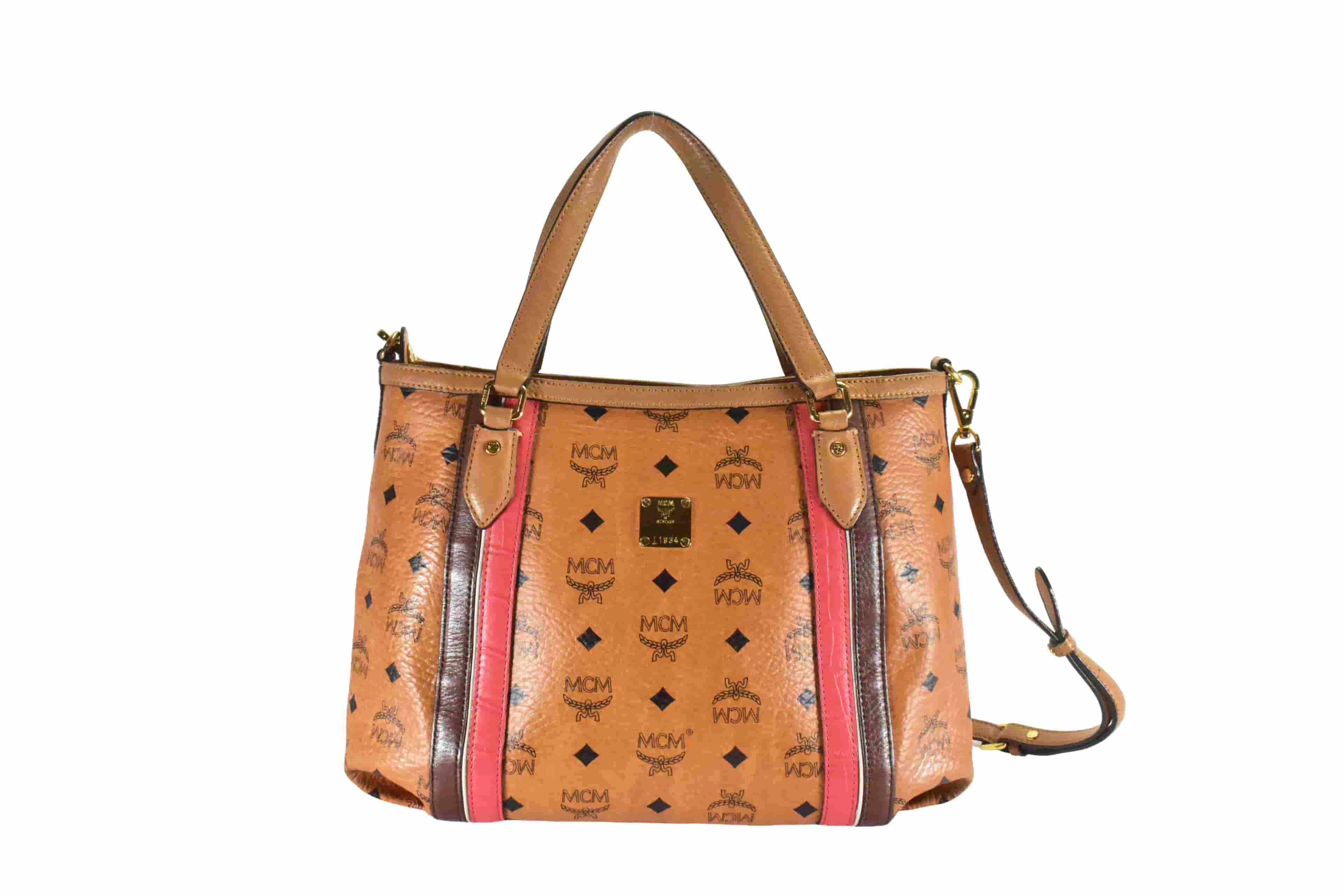 MCM SCHULTERTASCHE vintmarket.de CROSSBODY COGNAC LEDER 2590