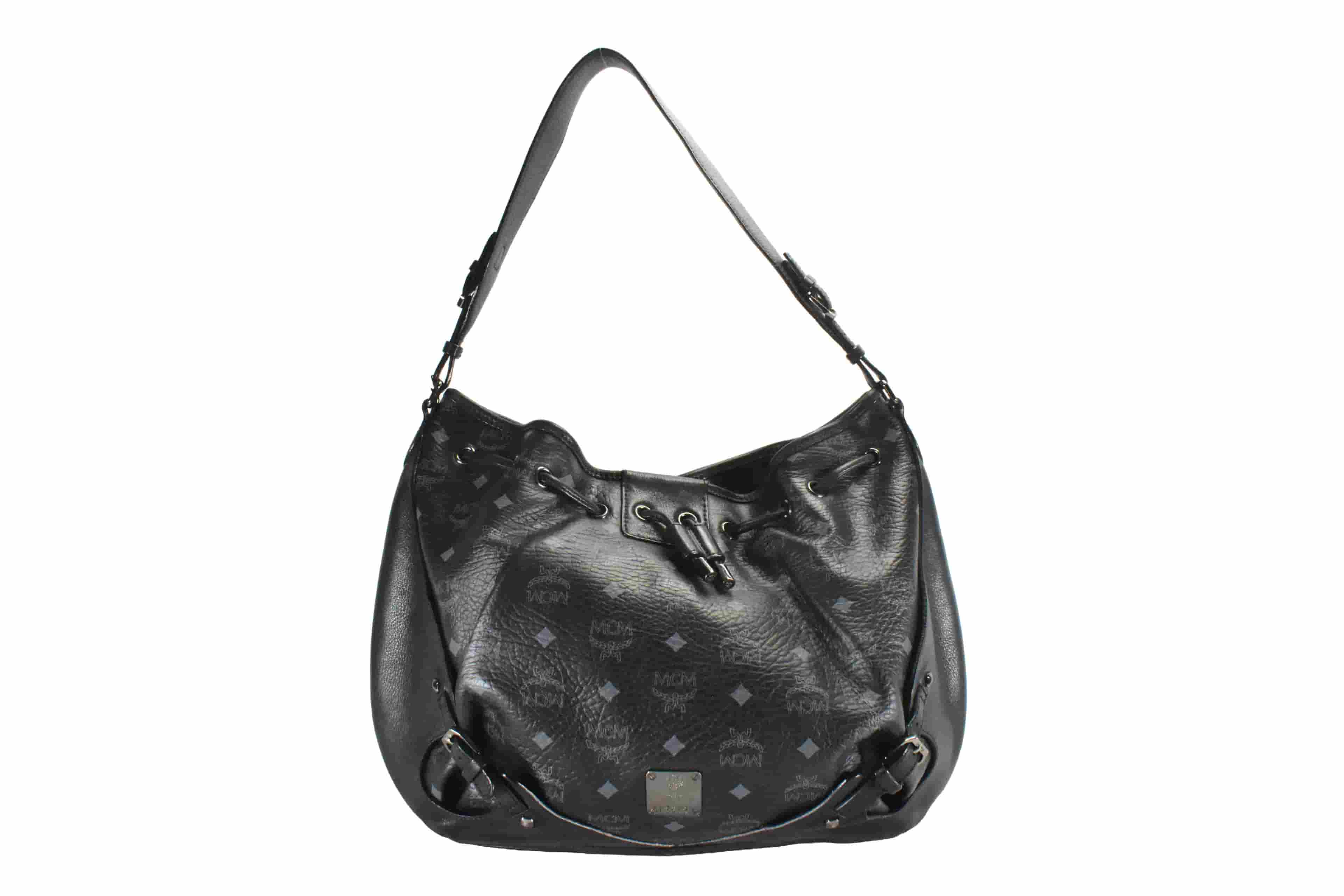 MCM TASCHE vintmarket.de SCHULTERTASCHE HANDTASCHE SCHWARZ 1764