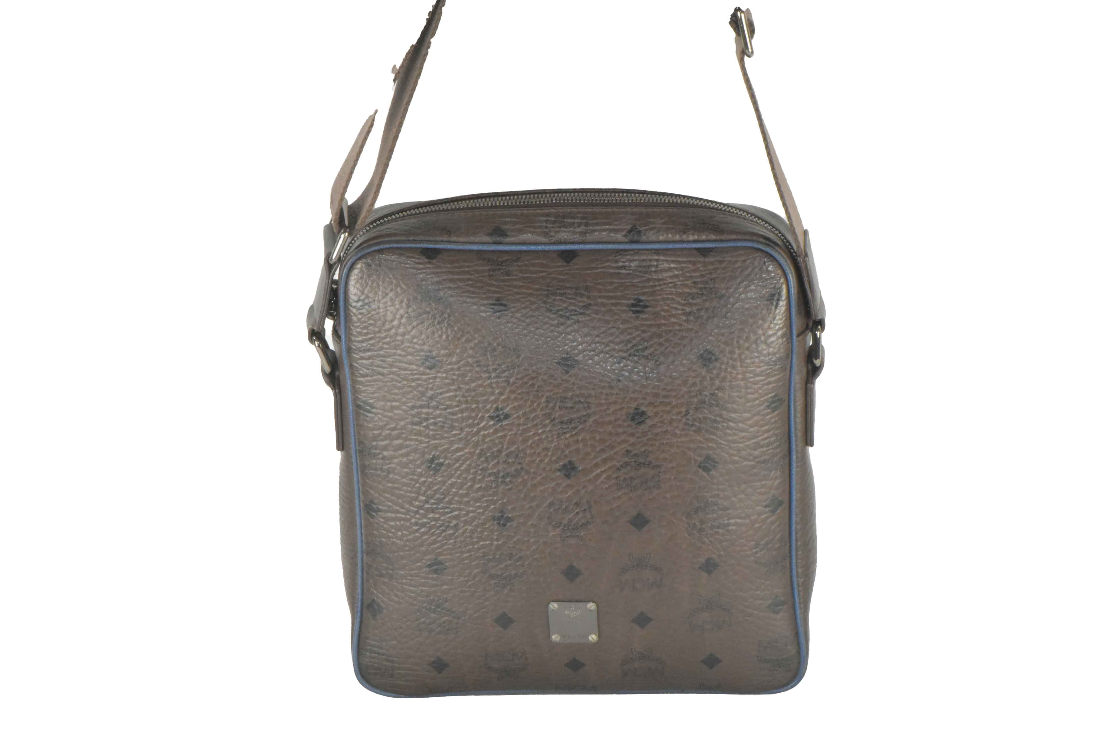 ✅MCM TASCHE SCHULTERTASCHE HANDTASCHE CROSSBODY BRAUN 2432