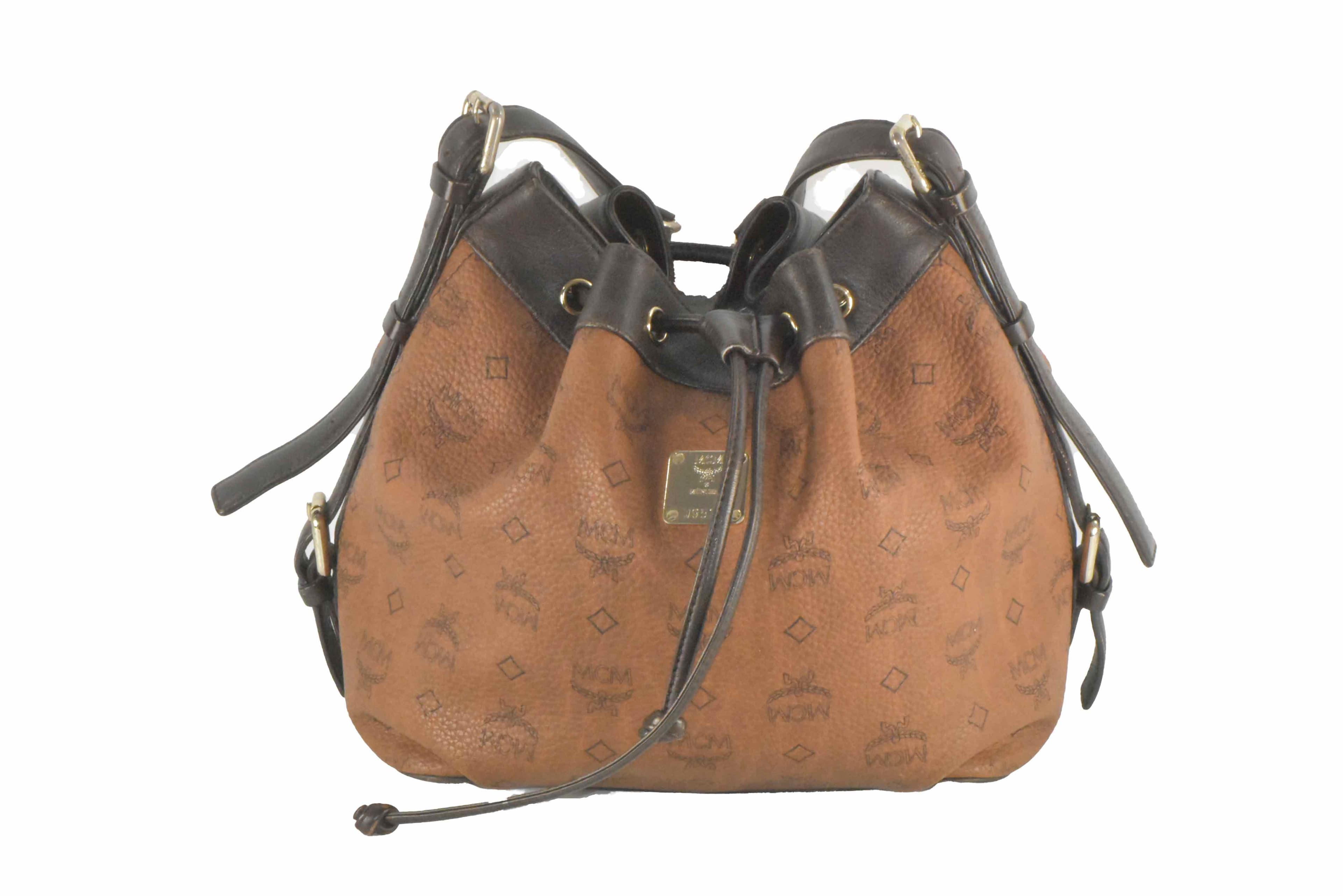 ✅MCM TASCHE BEUTELTASCHE LEDERTASCHE CROSSBODY LEDER BRAUN 2476