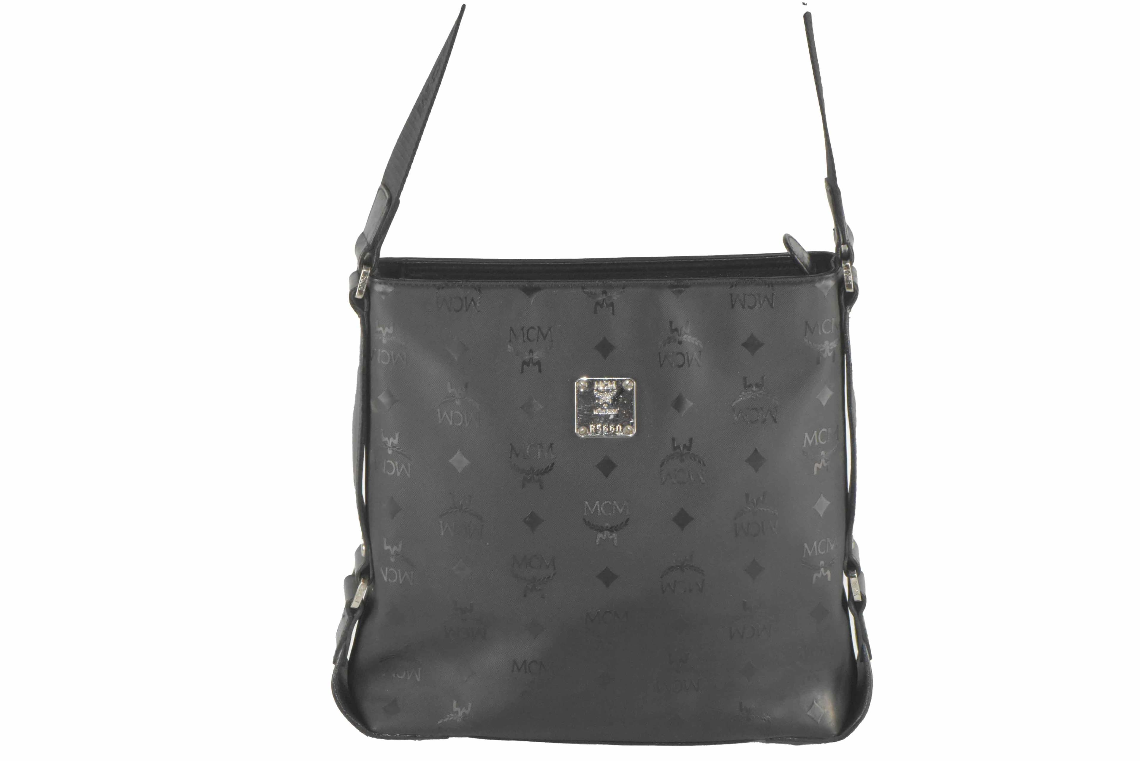 ✅MCM TASCHE SCHULTERTASCHE HANDTASCHE CROSSBODY SCHWARZ 2537