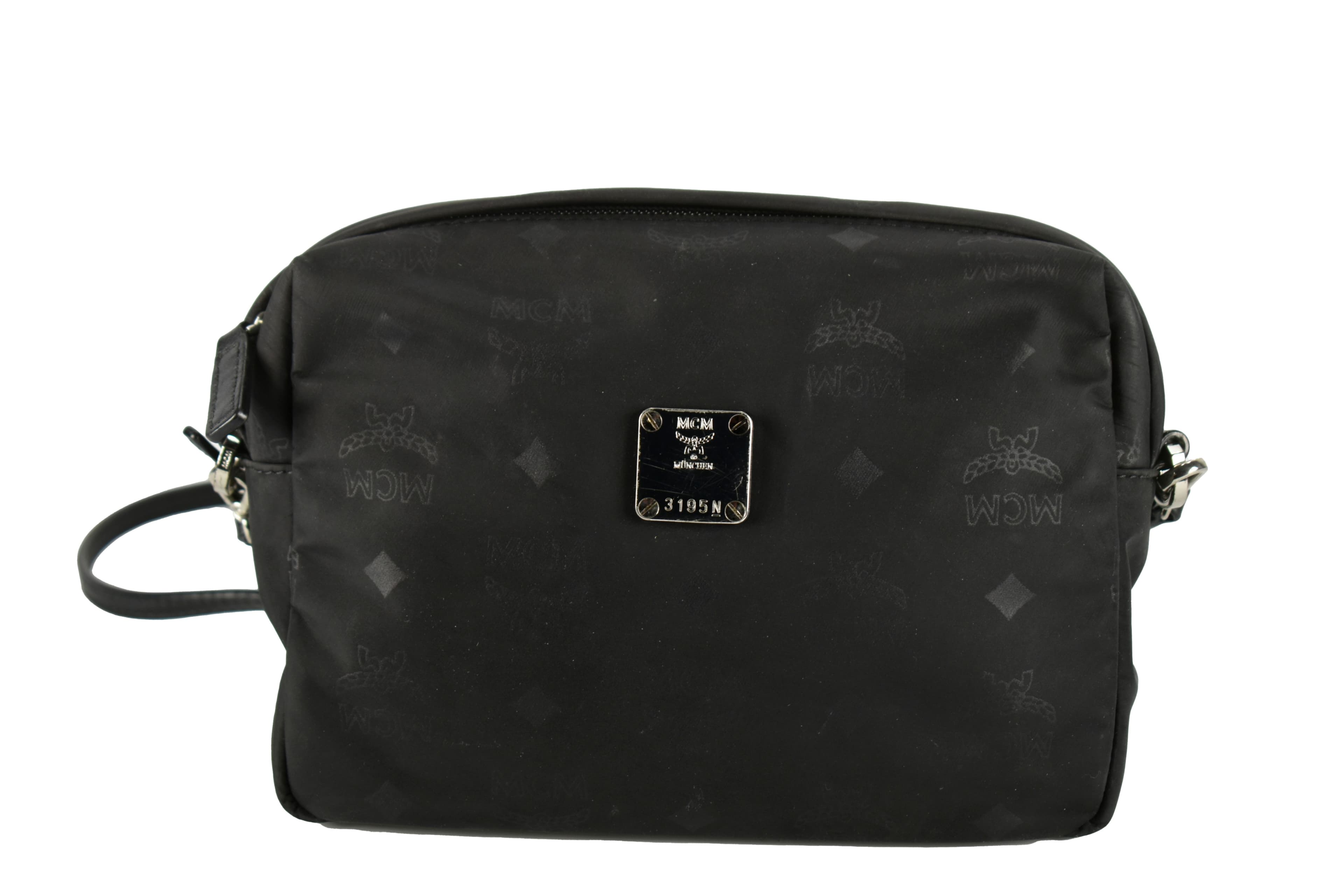 ✅MCM TASCHE SCHULTERTASCHE HANDTASCHE CROSSBODY SCHWARZ 2682