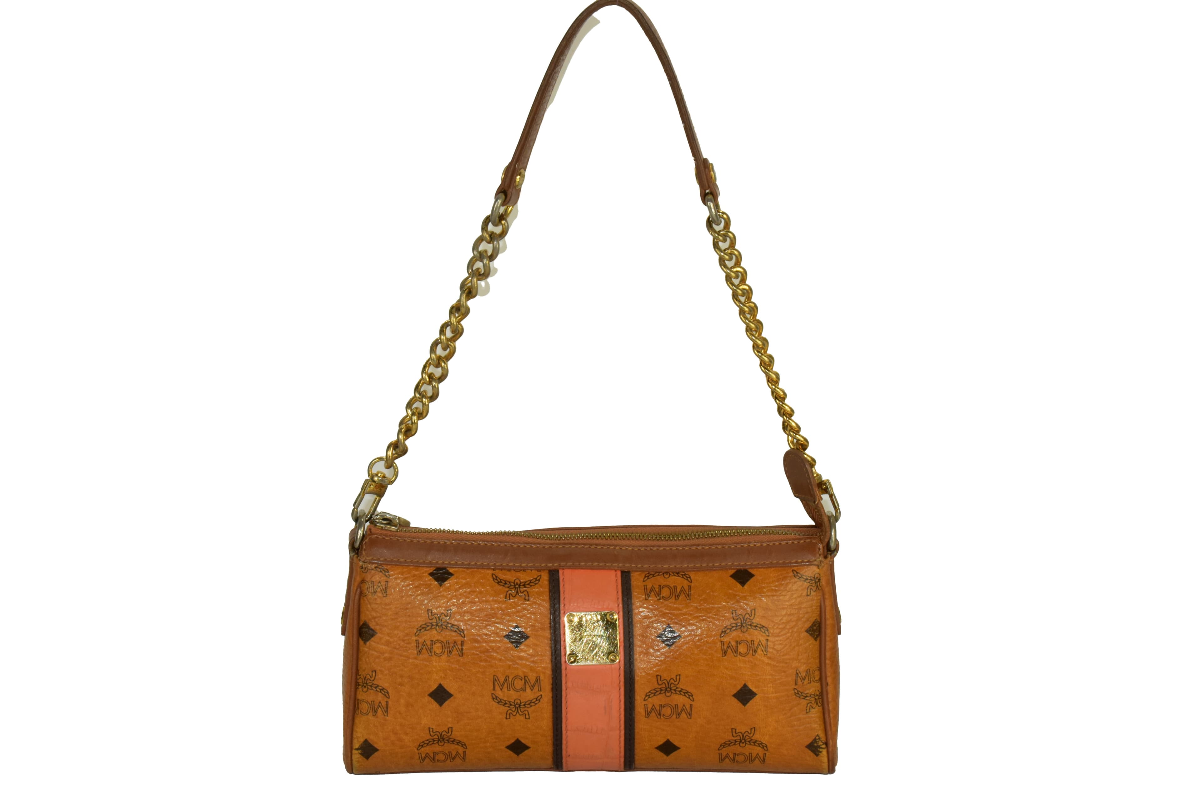 ✅MCM HANDTASCHE LEDER TASCHE LEDERTASCHE COGNAC 2705