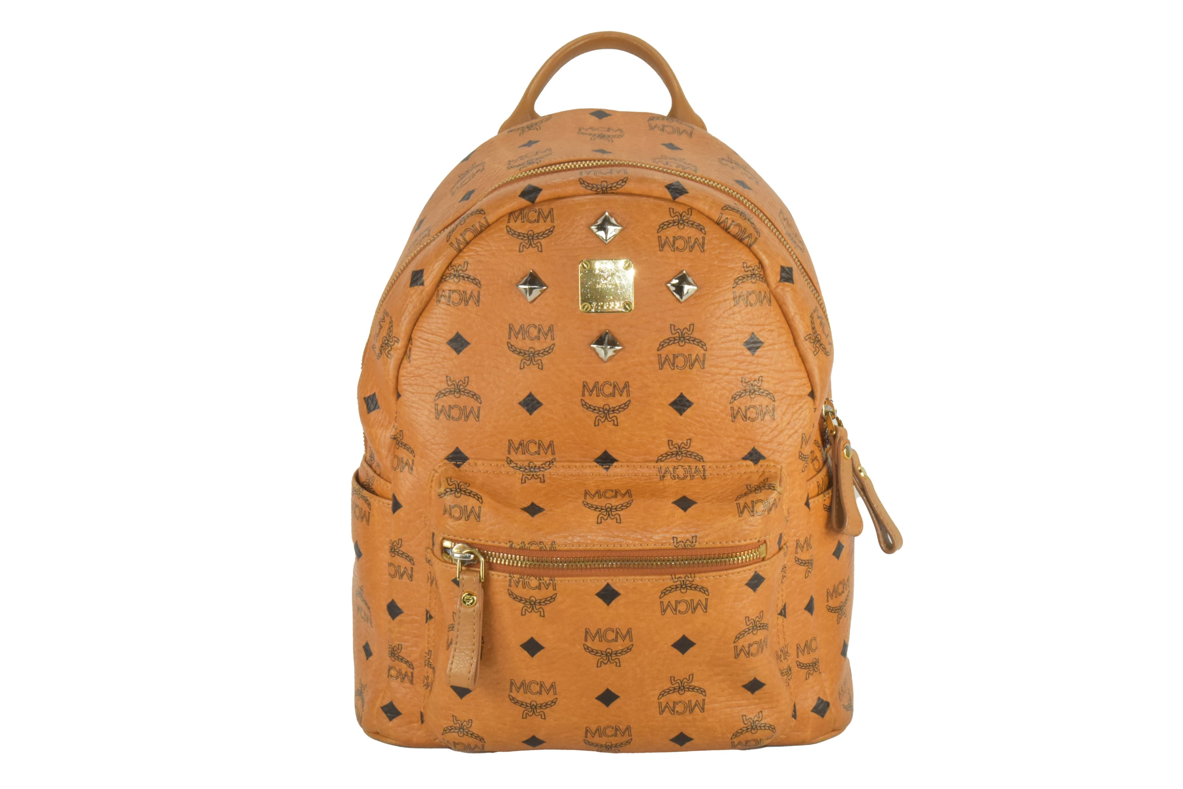 ✅MCM RUCKSACK COGNAC TASCHE LEDERTASCHE LEDERRUCKSACK LEDER 2698