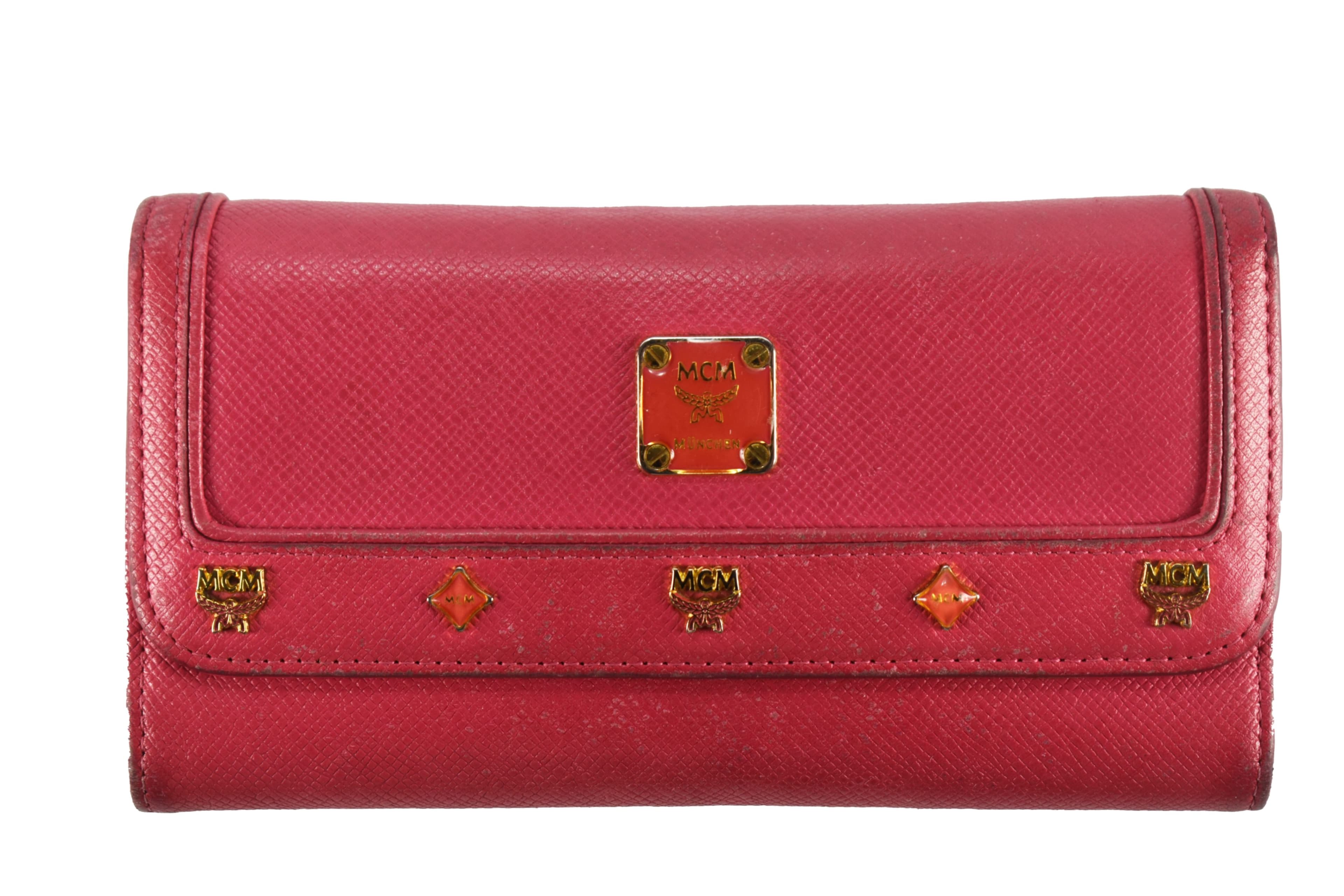 MCM GELDBÖRSE PORTEMONNAIE GELDBEUTEL PORTMONEE PINK 2100/1