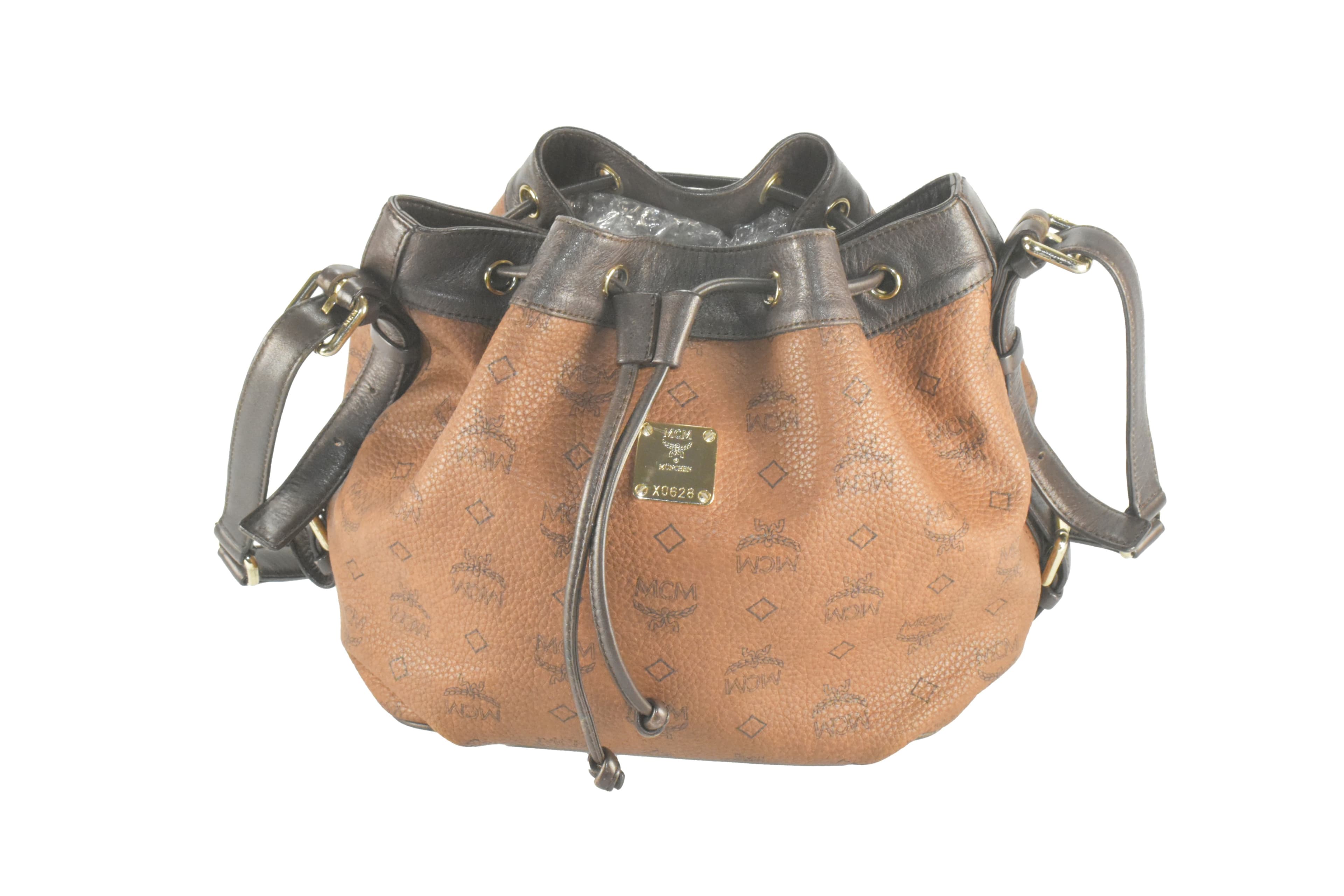 ✅MCM BEUTELTASCHE TASCHE LEDERTASCHE CROSSBODY LEDER BRAUN 2802