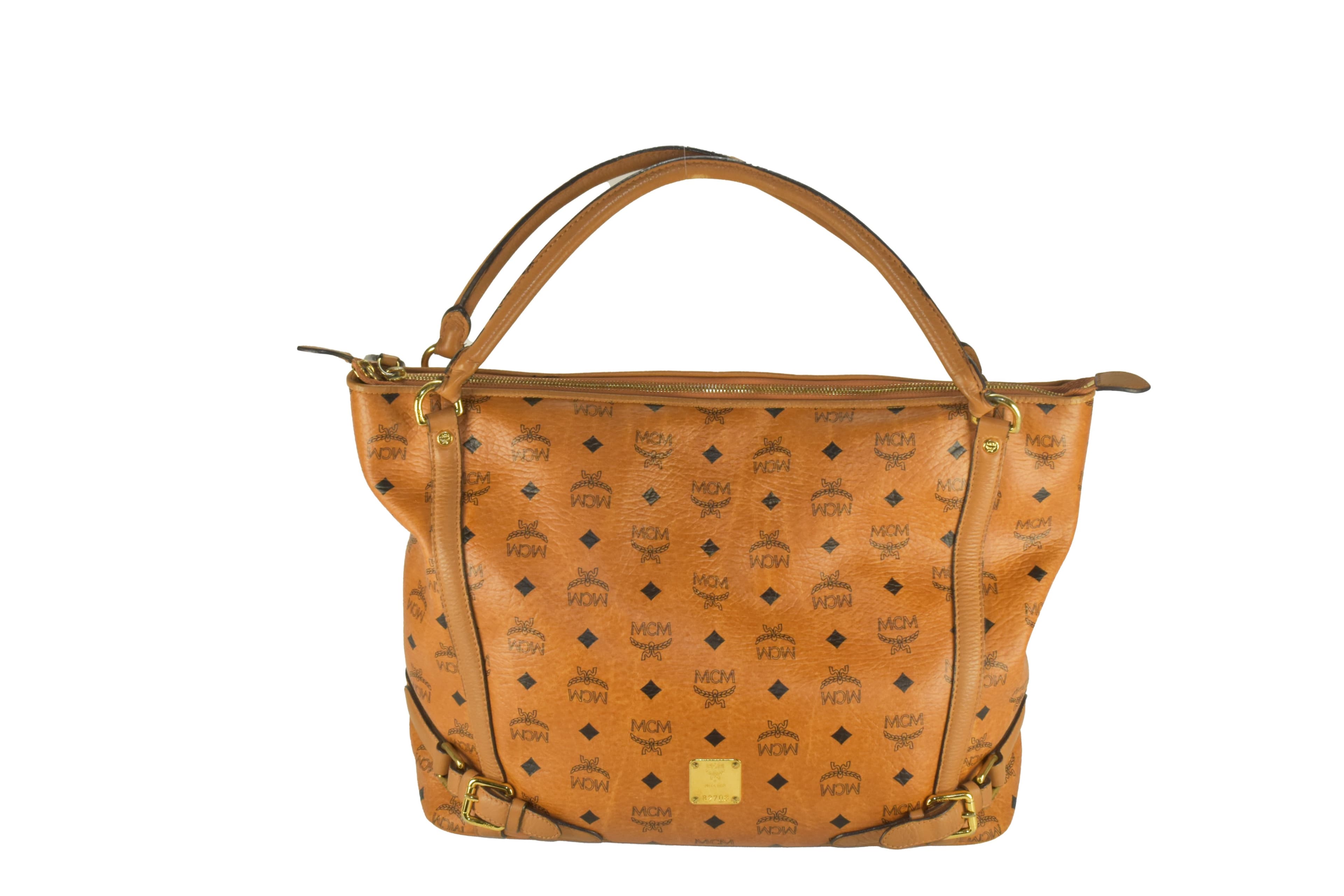 MCM HANDTASCHE SCHULTERTASCHE TASCHE COGNAC 2787