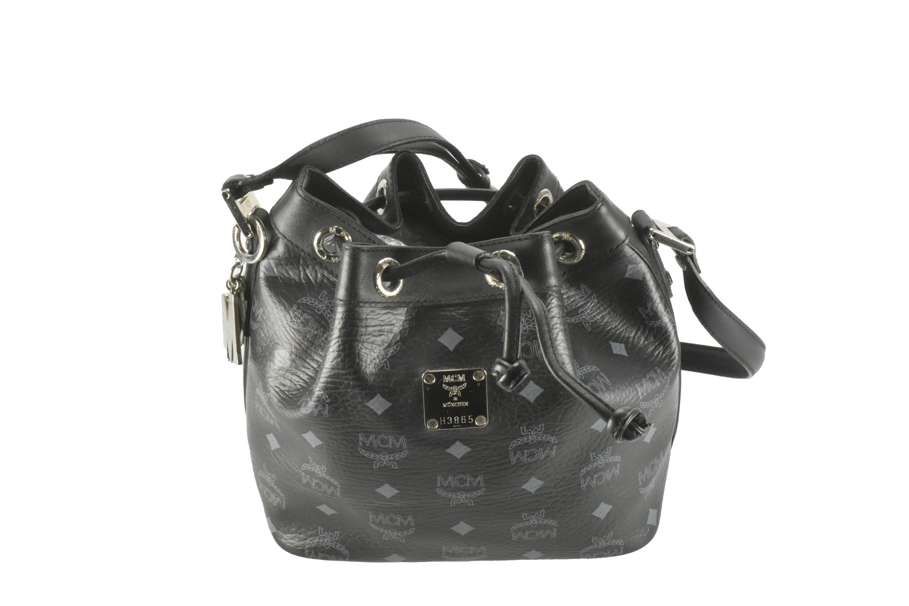 MCM BEUTELTASCHE UMHÄNGETASCHE CROSSBODY TASCHE SCHWARZ 2844