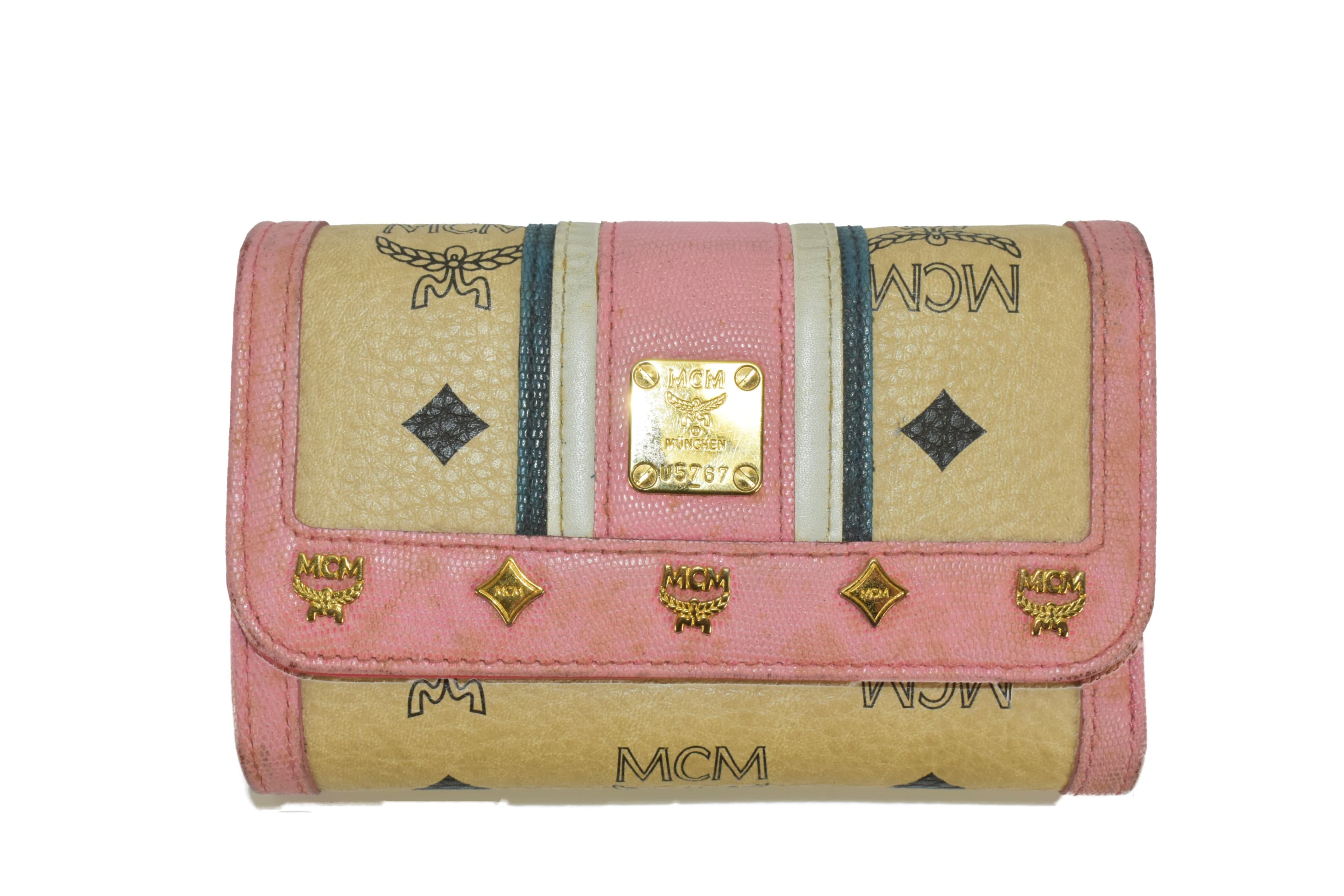 MCM PORTEMONNAIE GELDBEUTEL PORTMONEE GELDBÖRSE BEIGE 2867