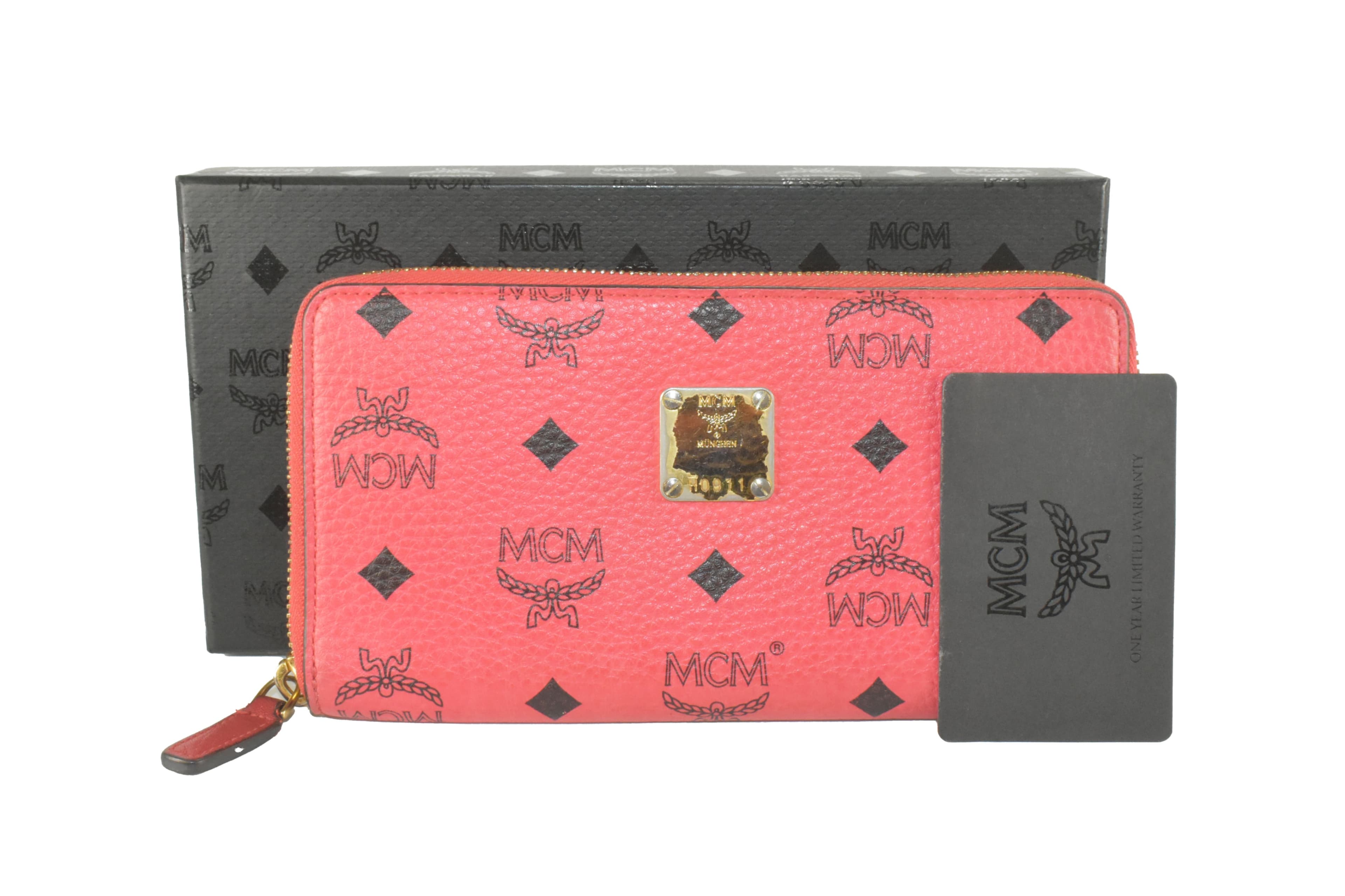 ✅MCM PORTEMONNAIE GELDBEUTEL PORTMONEE GELDBÖRSE PINK 2889